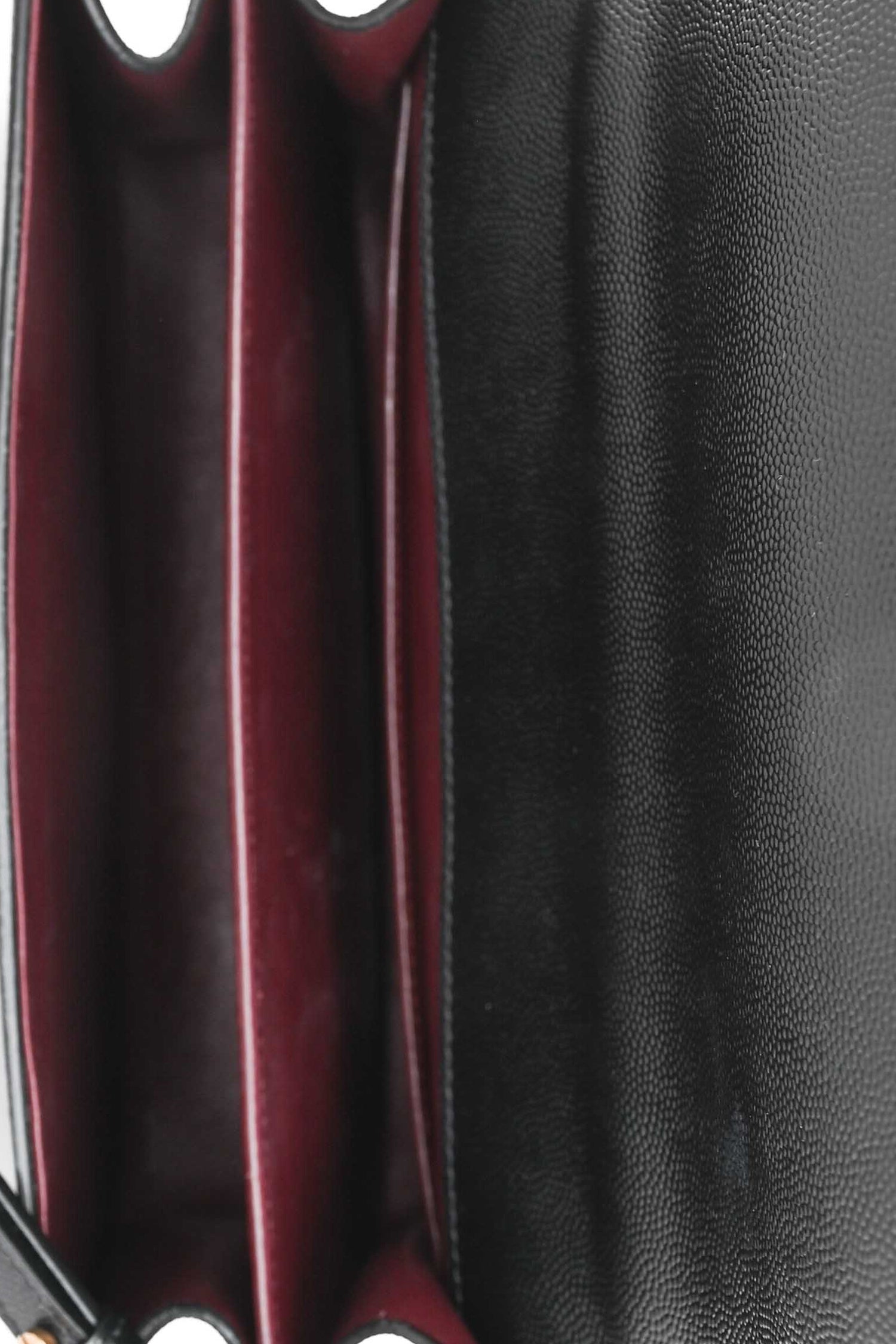 Saint Laurent 2019 Black Leather Cassandre Top Handle with Strap