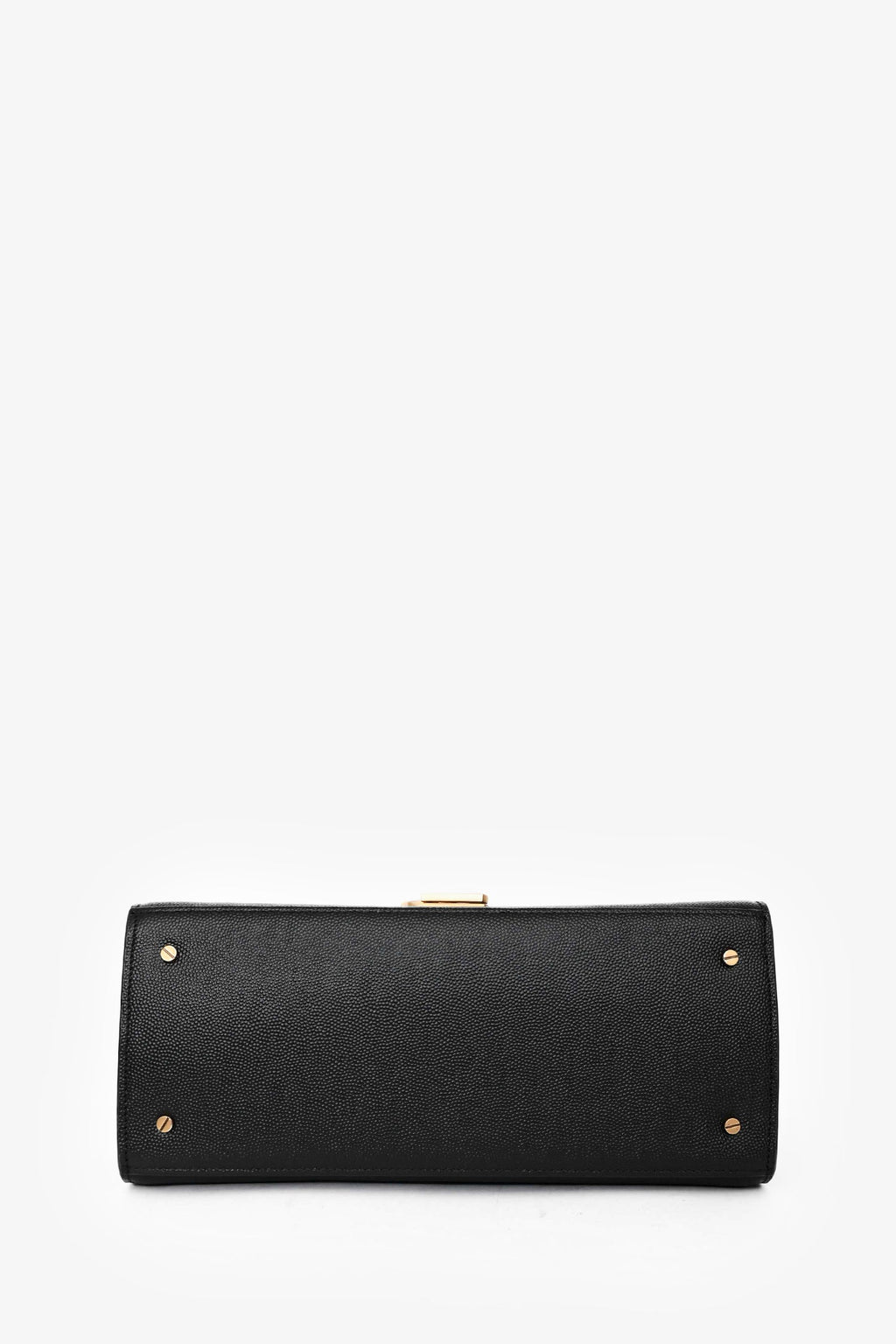 Saint Laurent 2019 Black Leather Cassandre Top Handle with Strap