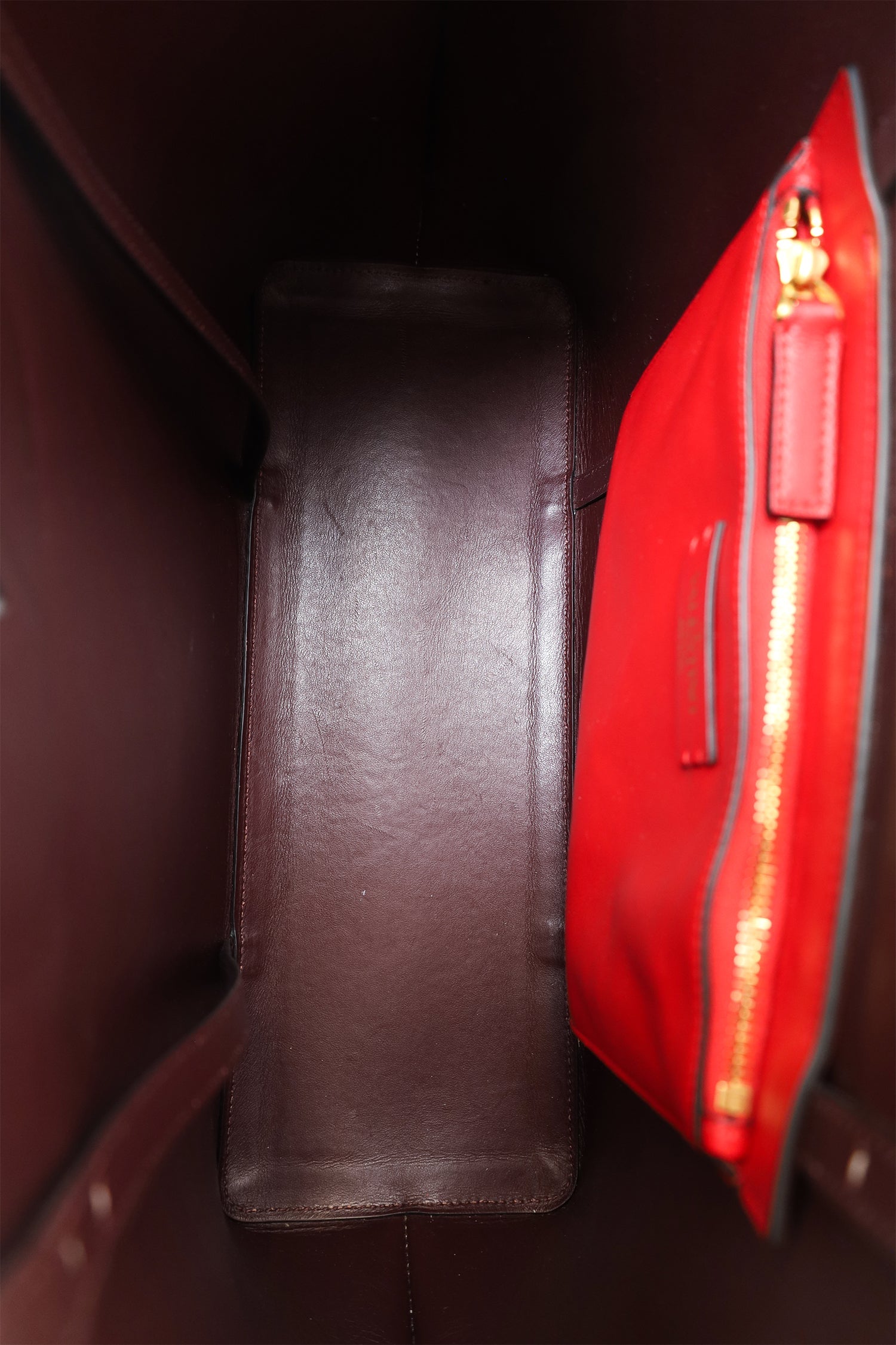 Valentino Taupe/Brown Leather Fillme Shopping Tote