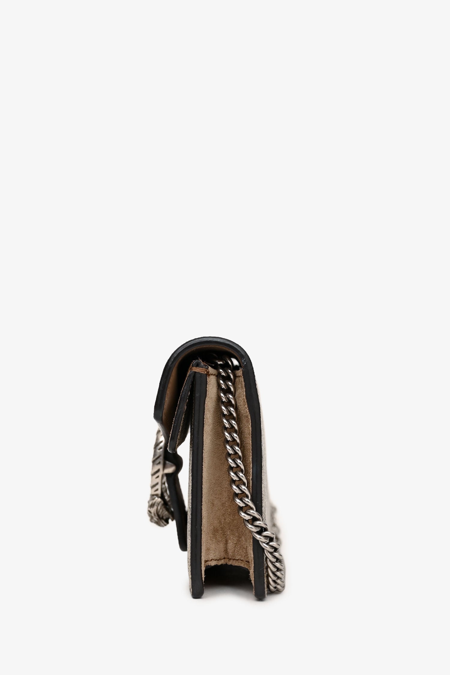 Gucci Beige GG Supreme Dionysus Super Mini Crossbody