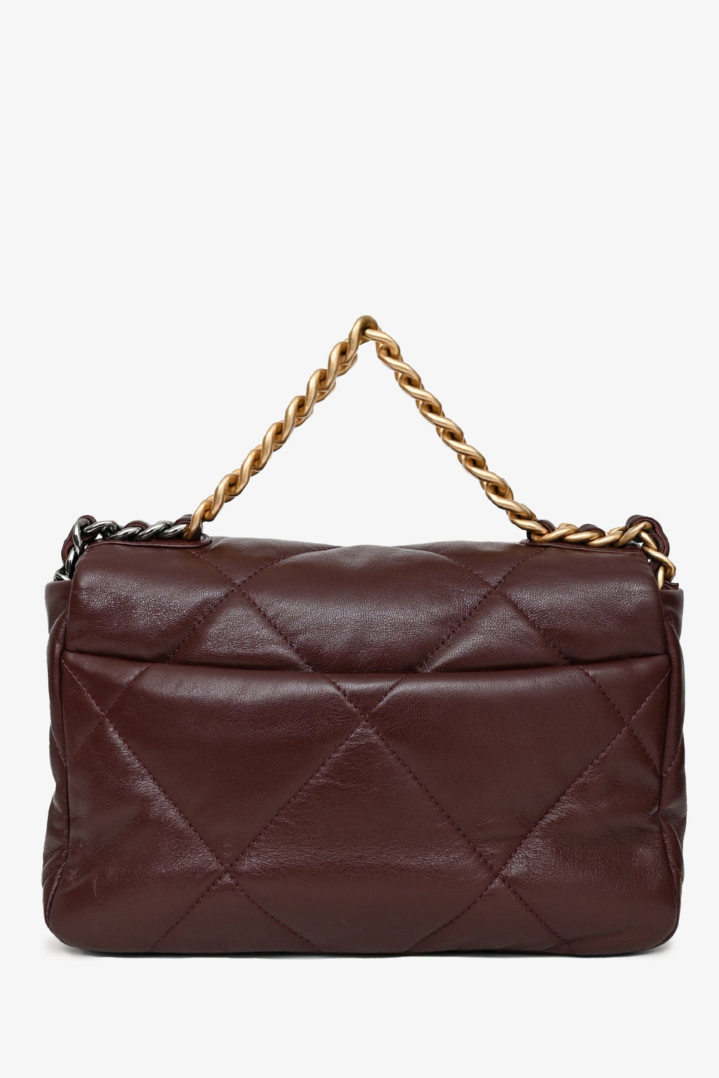 Pre-Loved Chanel™ 2019-30 Brown Leather Chanel 19 Shoulder Bag