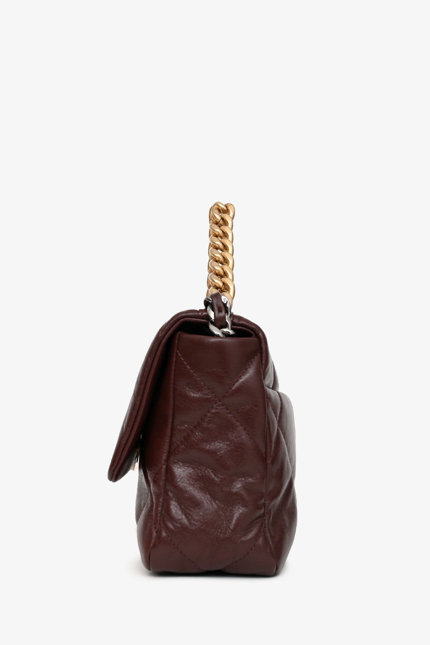 Pre-Loved Chanel™ 2019-30 Brown Leather Chanel 19 Shoulder Bag