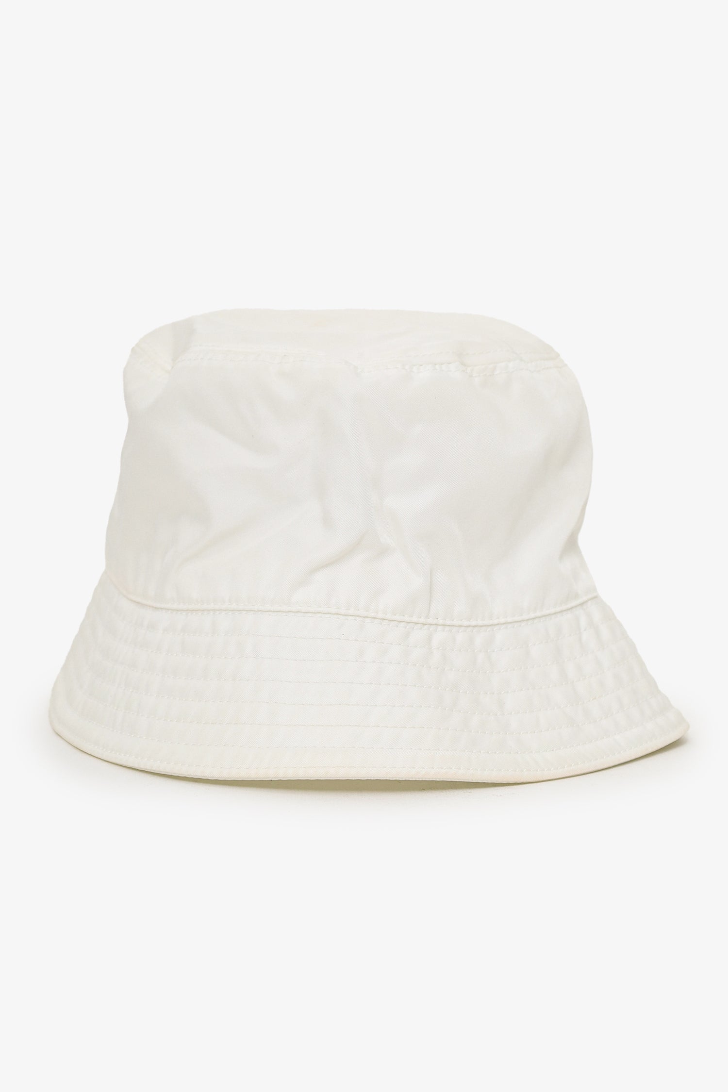 Prada White Re-Nylon Bucket Hat Size S
