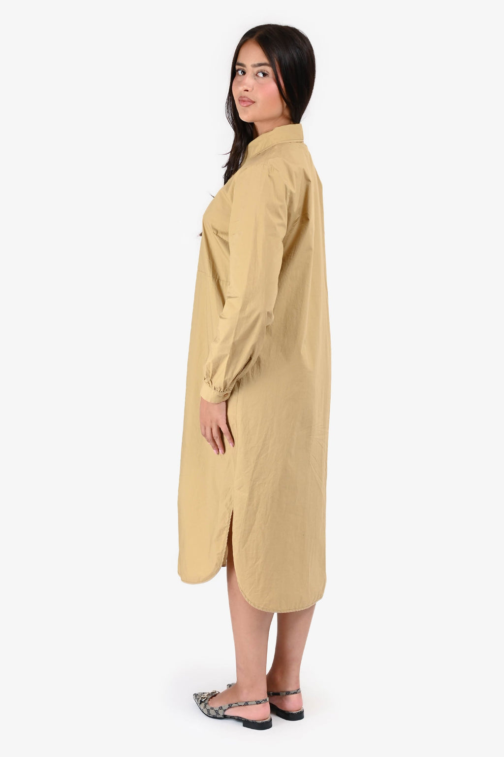 3.1 Phillip Lim Beige Button Up Shirt Dress Size 2