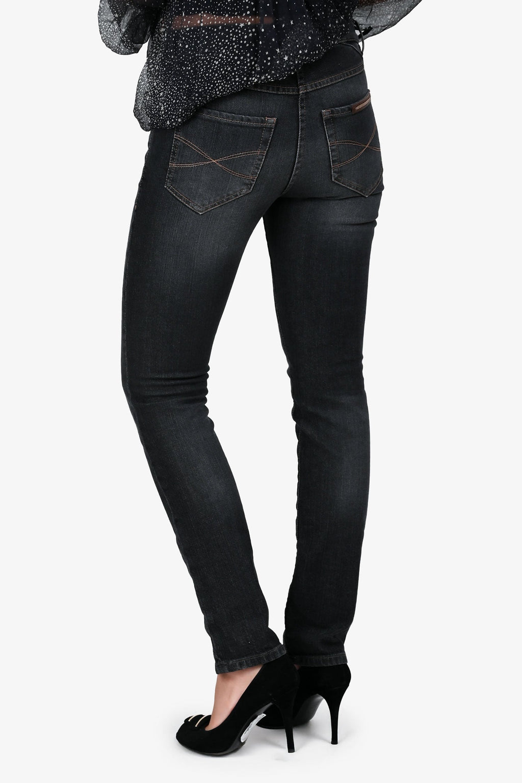 Brunello Cucinelli Grey Wash Skinny Fit Jeans Size 4