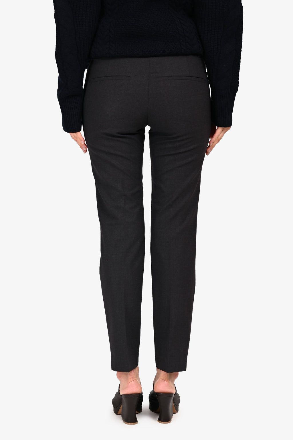 Brunello Cucinelli Dark Grey Beaded Pocket Trousers Size 2