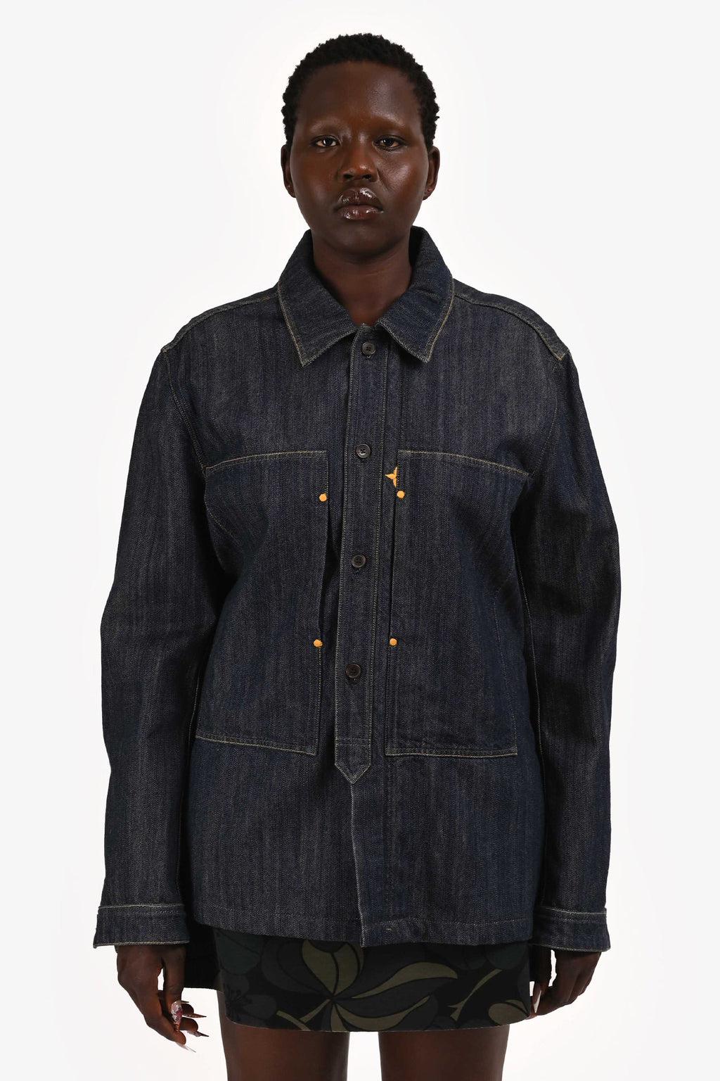 Louis Vuitton Indigo Denim Zip Jacket Size 56 Mens