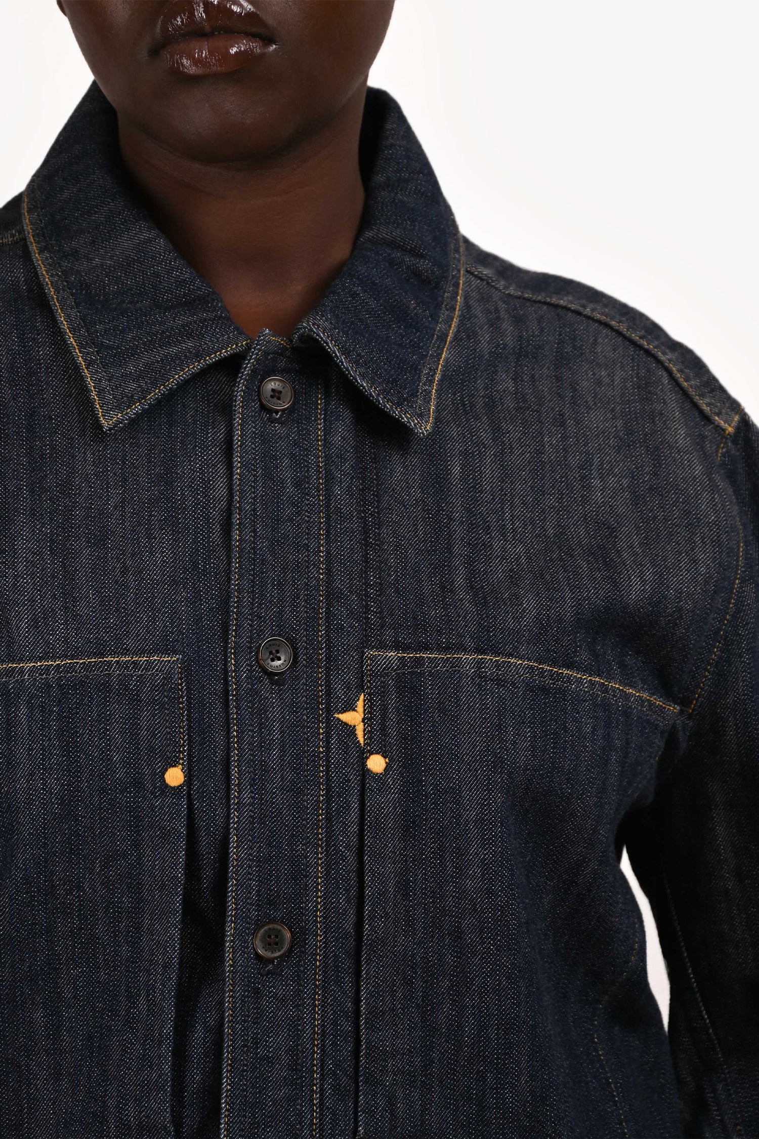 Louis Vuitton Indigo Denim Zip Jacket Size 56 Mens
