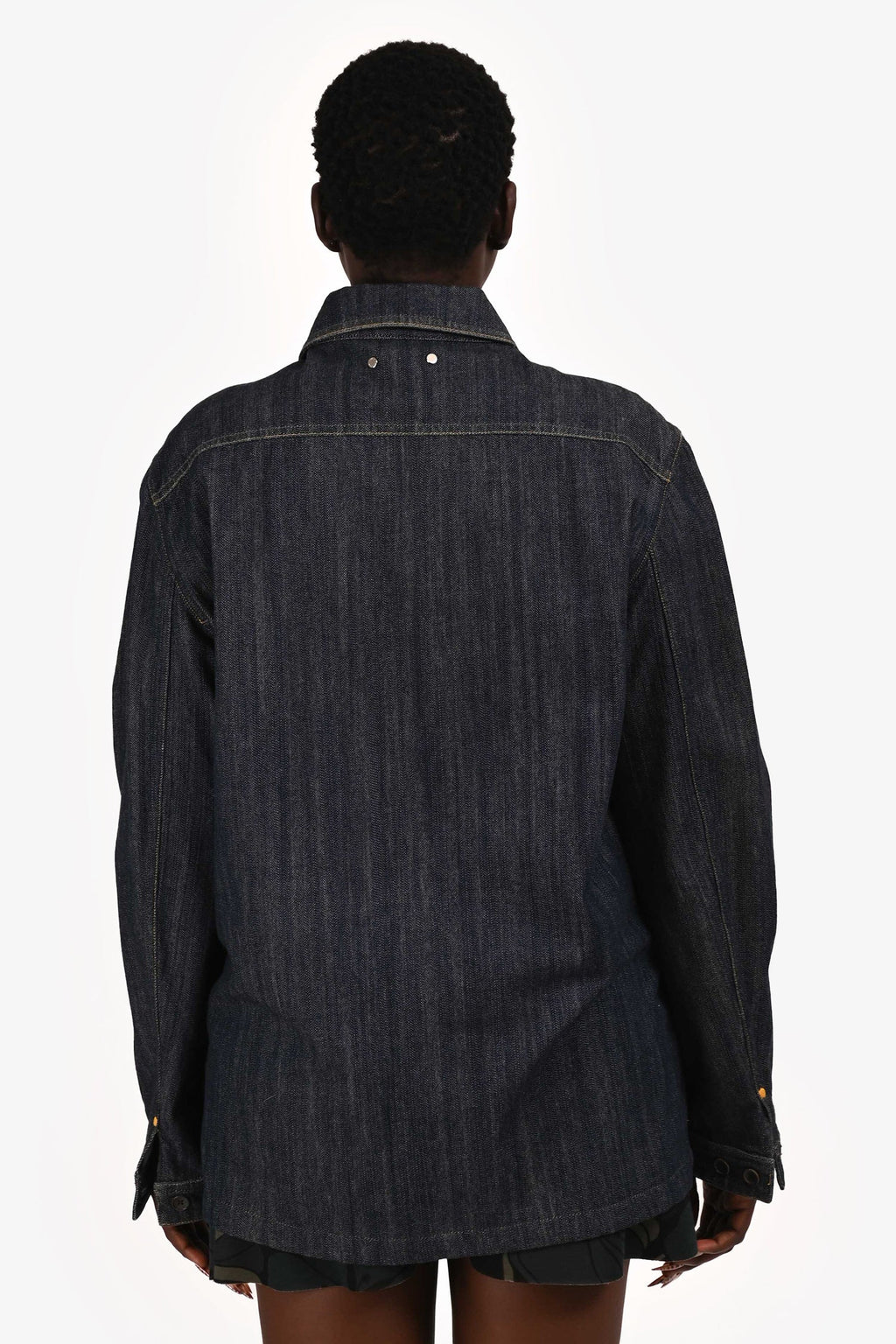 Louis Vuitton Indigo Denim Zip Jacket Size 56 Mens