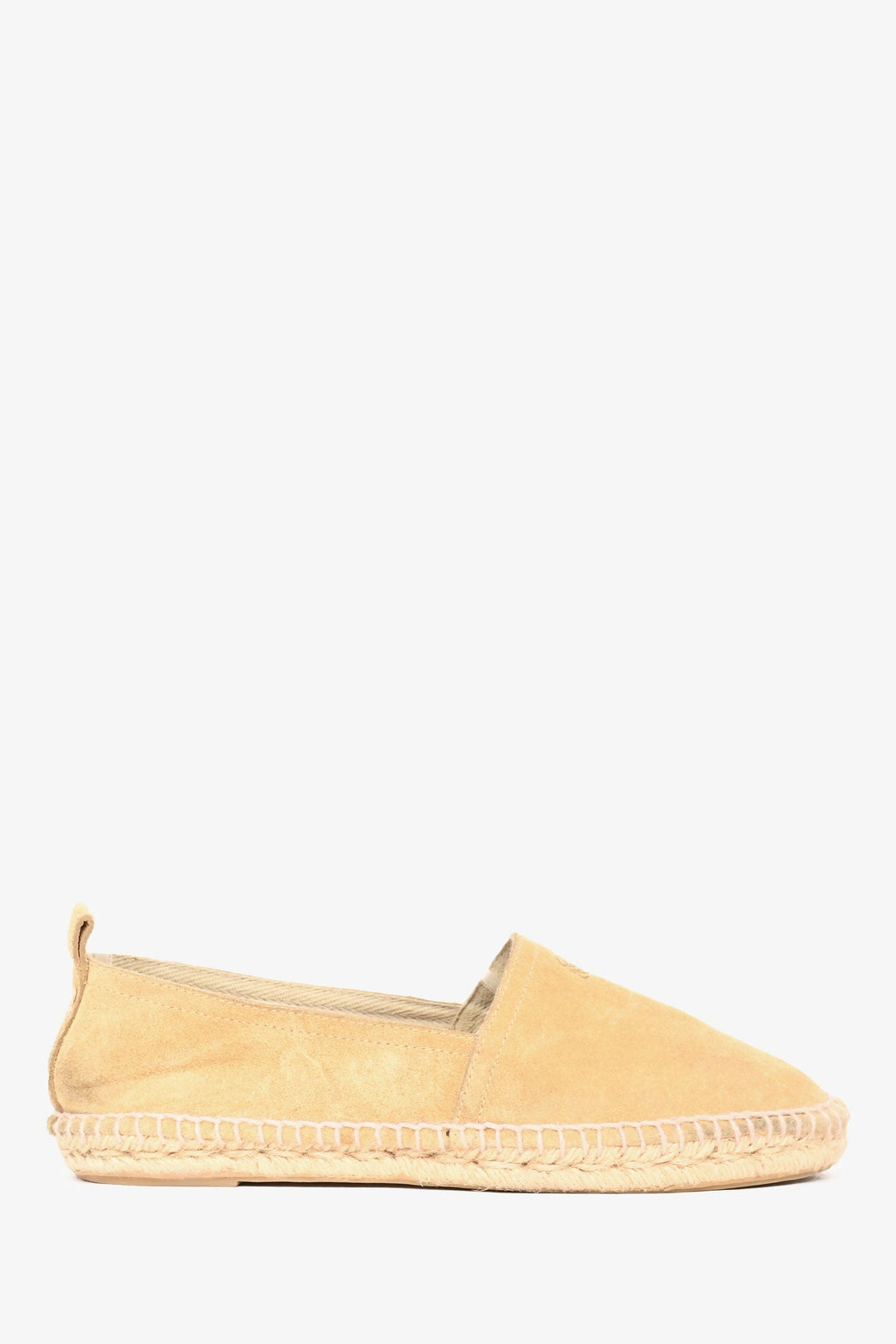Loewe Beige Suede Leather Espadrilles Flats Size 40
