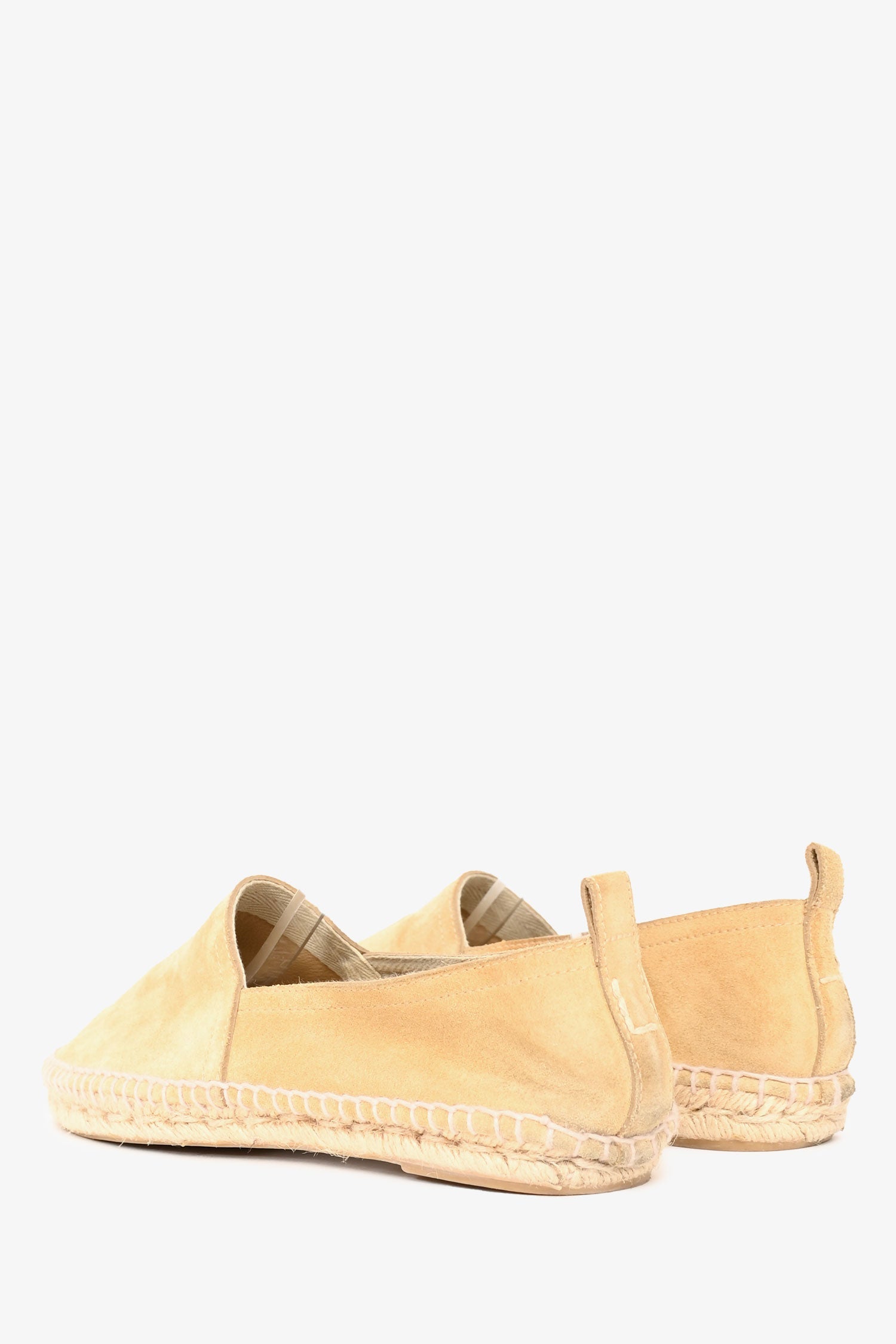 Loewe Beige Suede Leather Espadrilles Flats Size 40