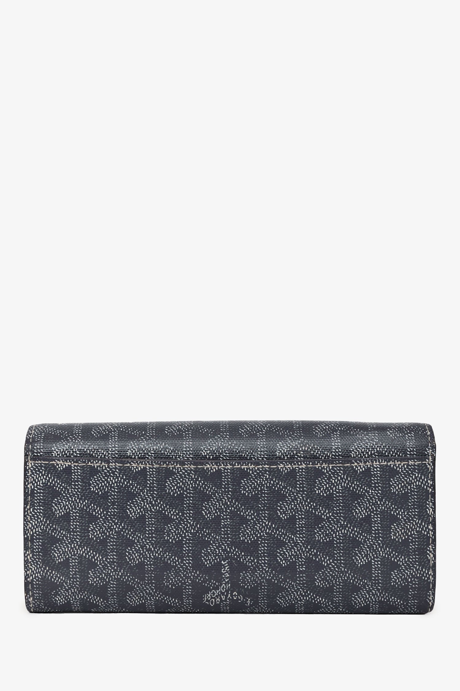Goyard Grey Canvas/Leather Goyardine Long Wallet