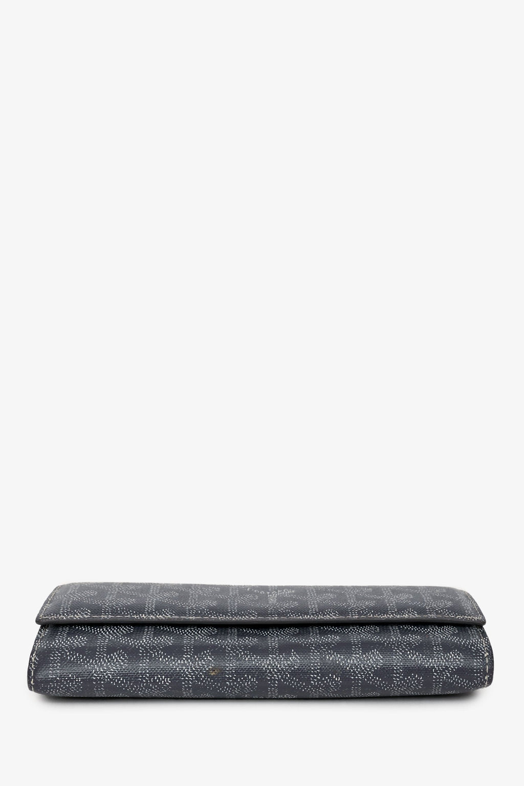 Goyard Grey Canvas/Leather Goyardine Long Wallet