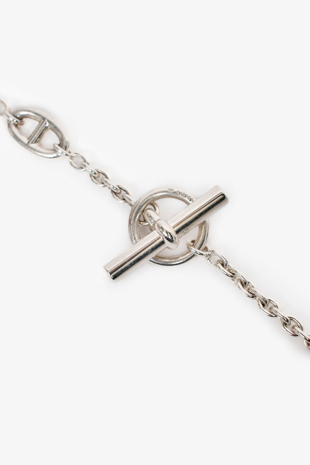 Hermès Sterling Silver Farandole Long Necklace 160