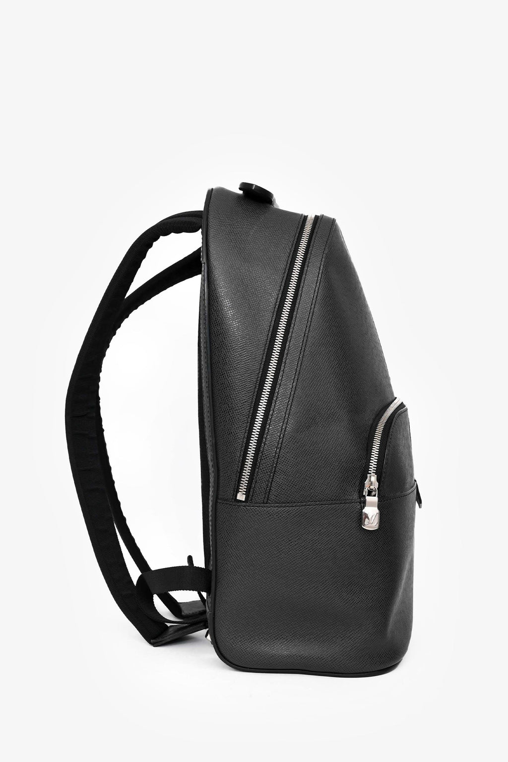 Louis Vuitton 2017 Grey/Blue Leather Taiga Anton Backpack