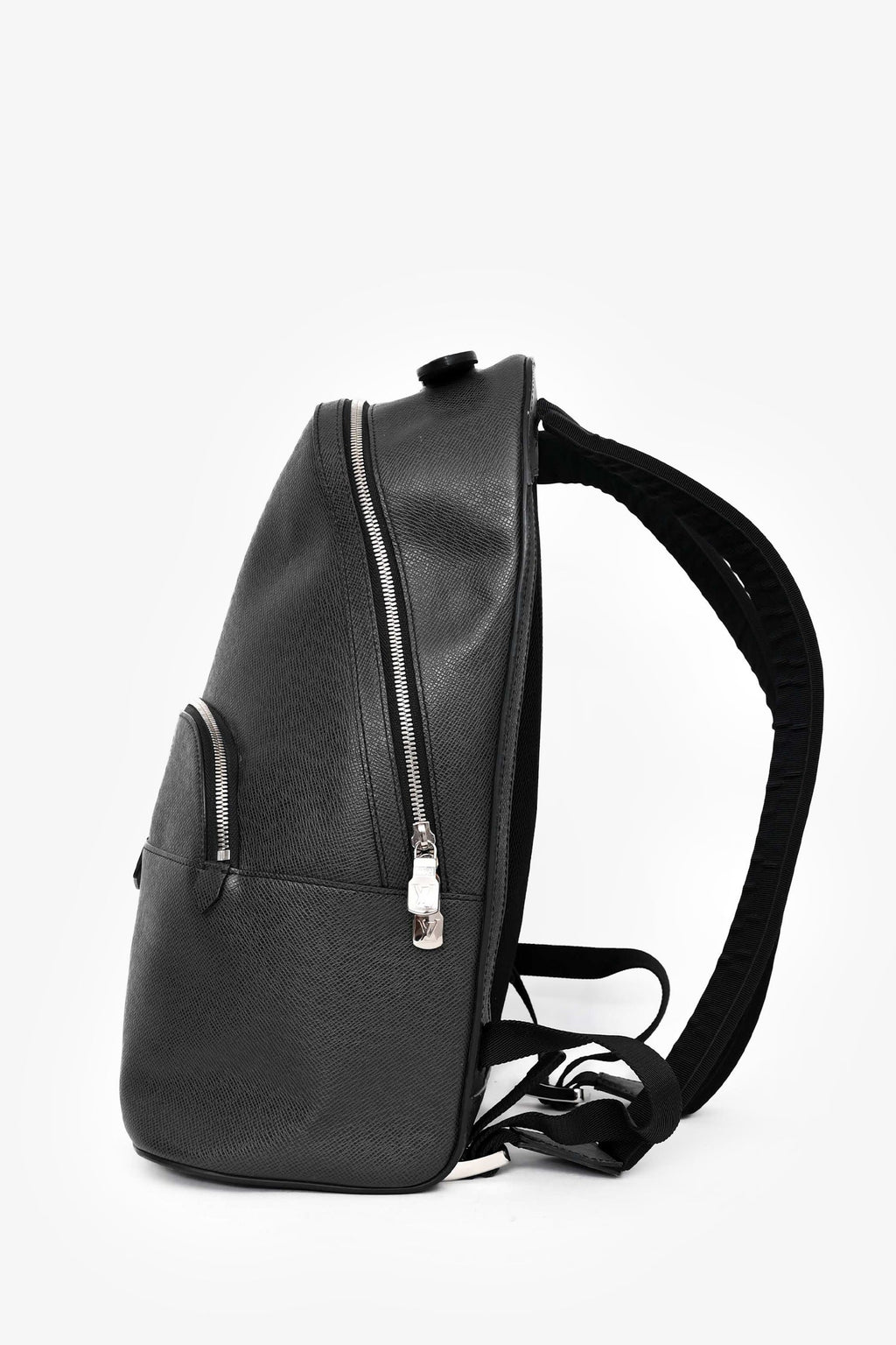 Louis Vuitton 2017 Grey/Blue Leather Taiga Anton Backpack