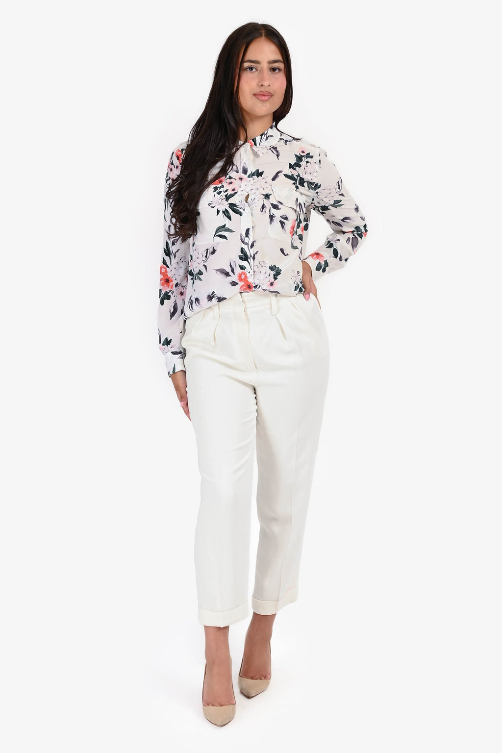 Lanvin 2015 White Trousers Size 36