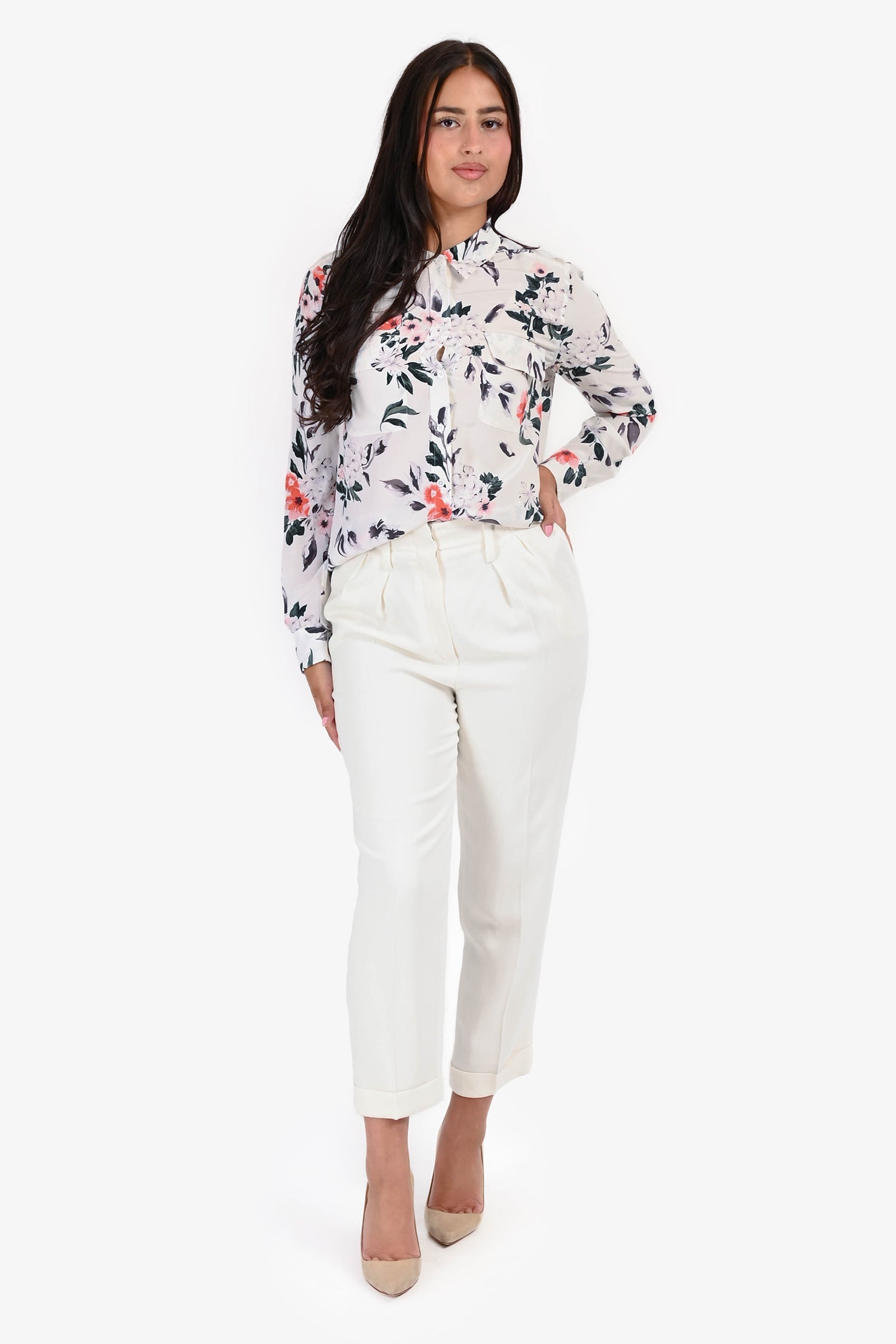 Lanvin 2015 White Trousers Size 36