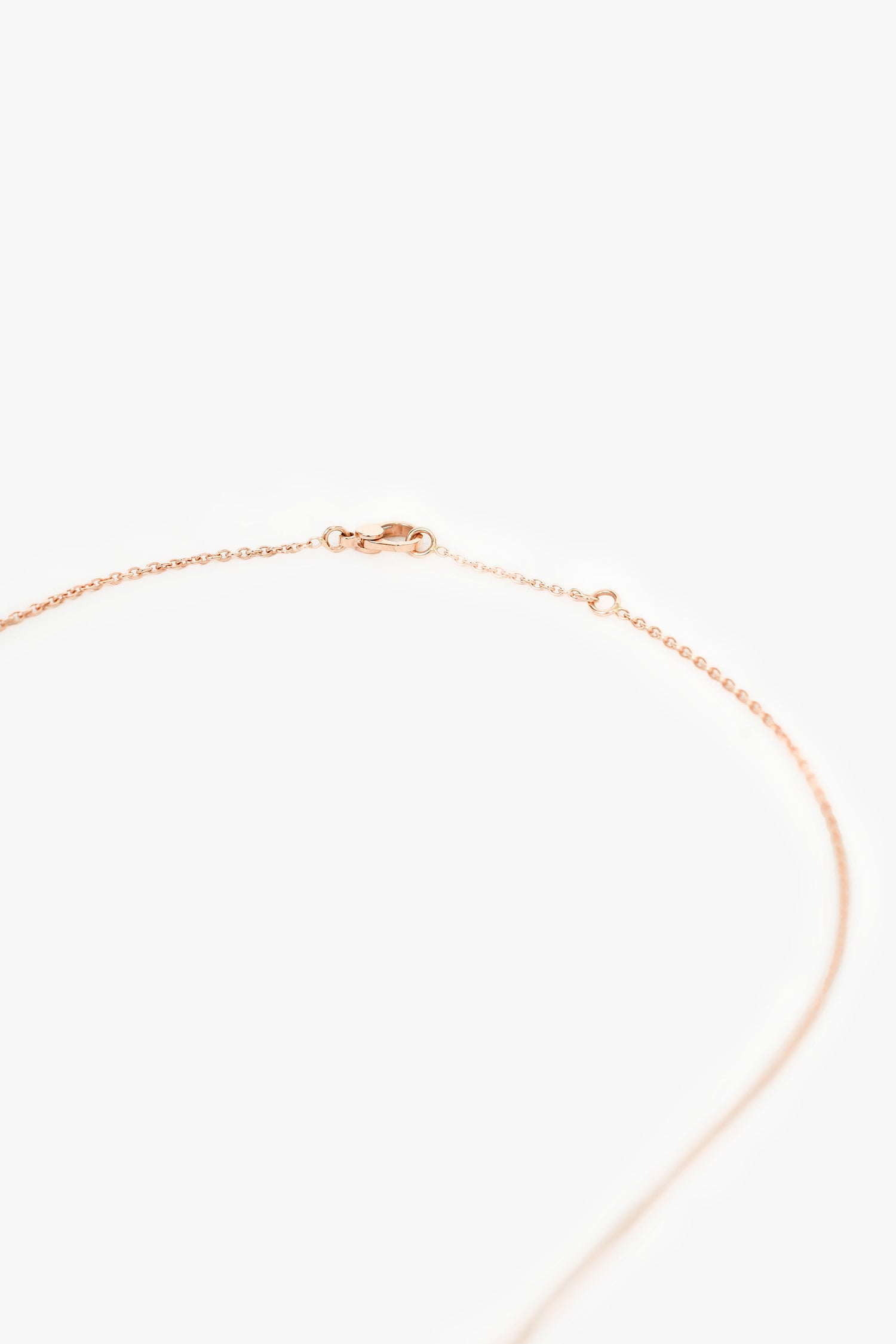 Hermès 2025 18K Rose Gold Diamond Finesse Pendant Necklace