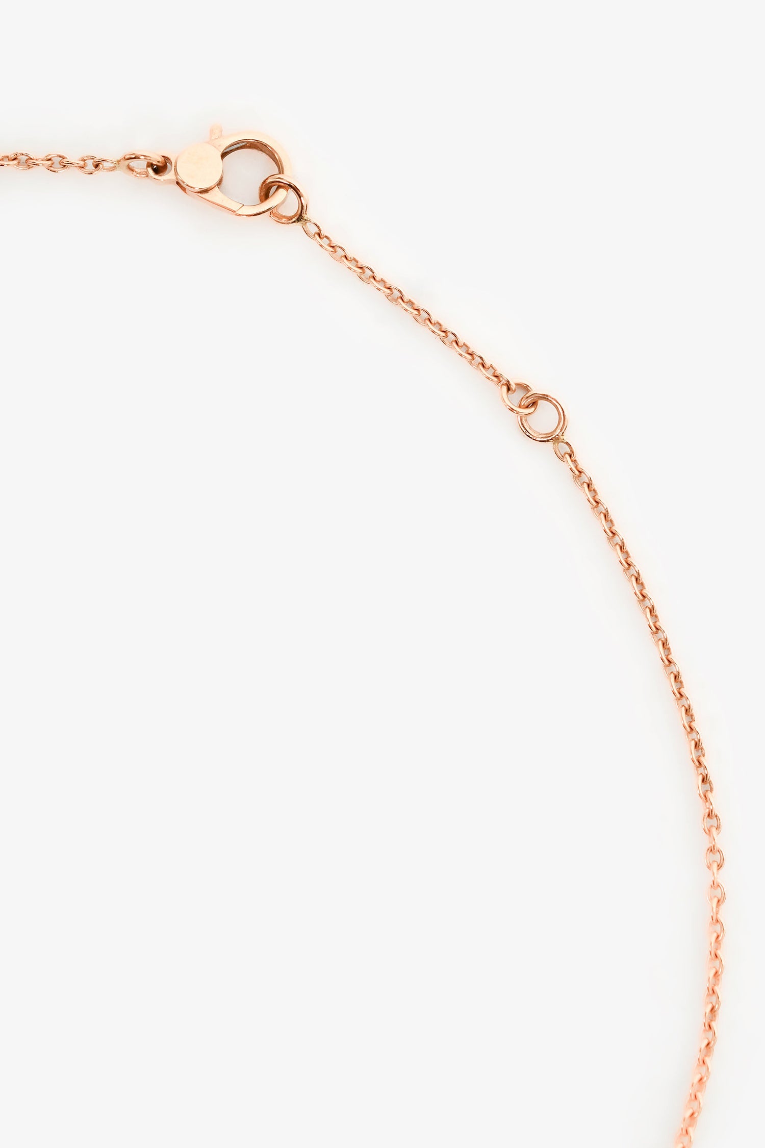 Hermès 2025 18K Rose Gold Diamond Finesse Pendant Necklace