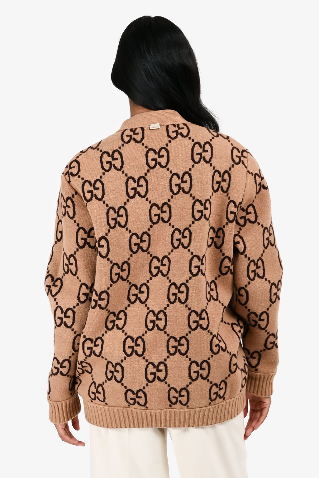 Gucci Tan/Brown Monogram Reversible igan Size XS