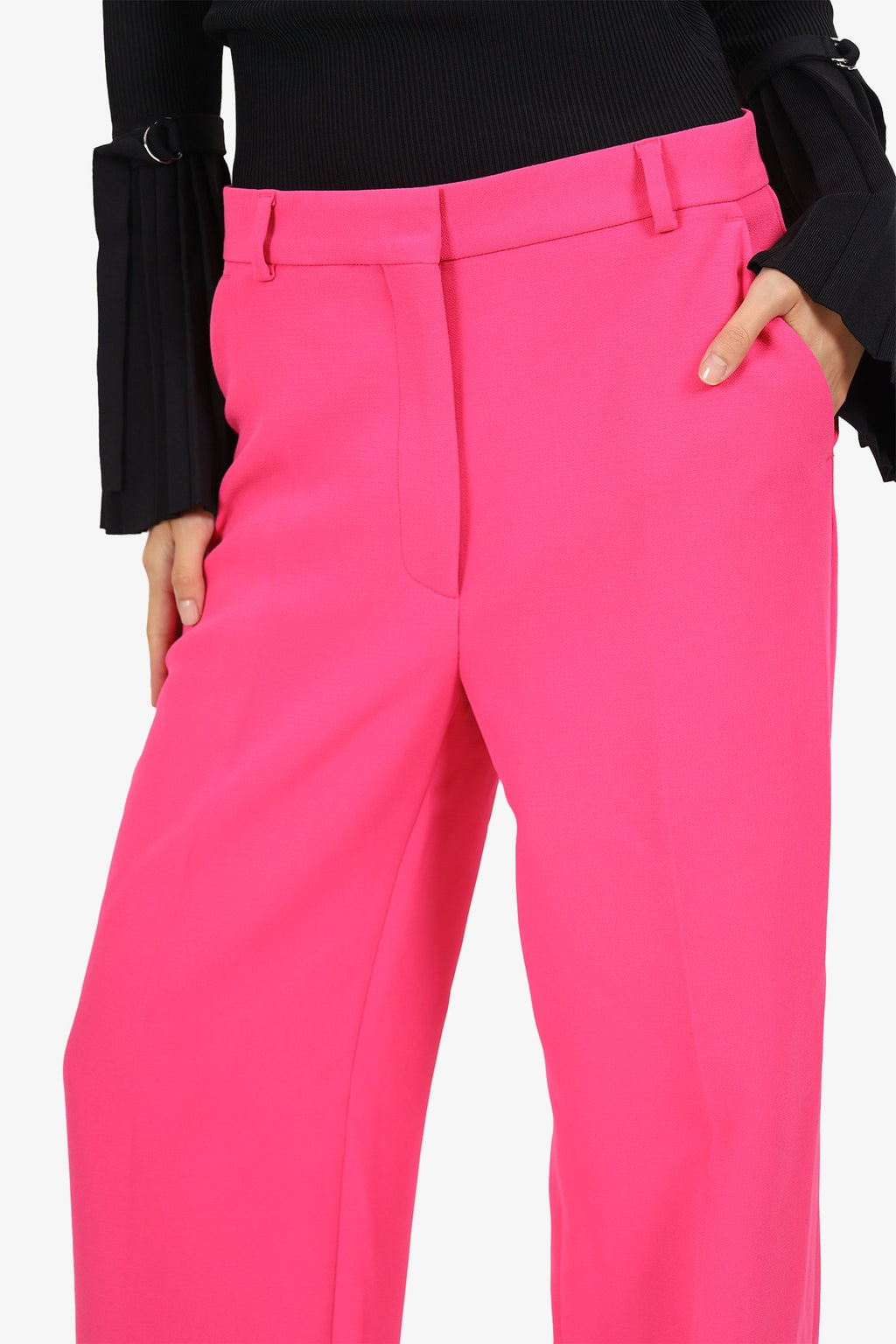 The Kooples Pink Wide Leg Trousers Size 38