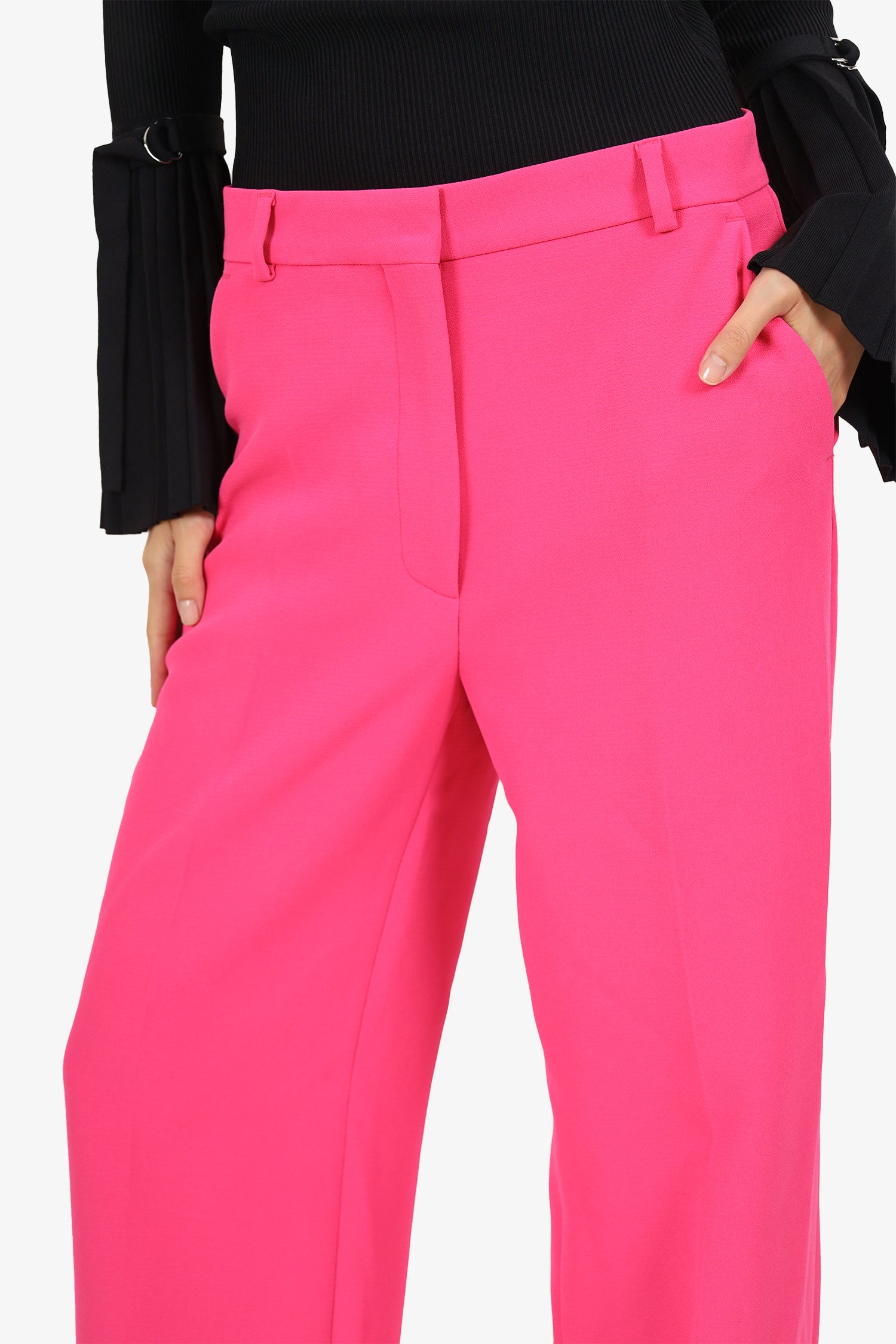 The Kooples Pink Wide Leg Trousers Size 38
