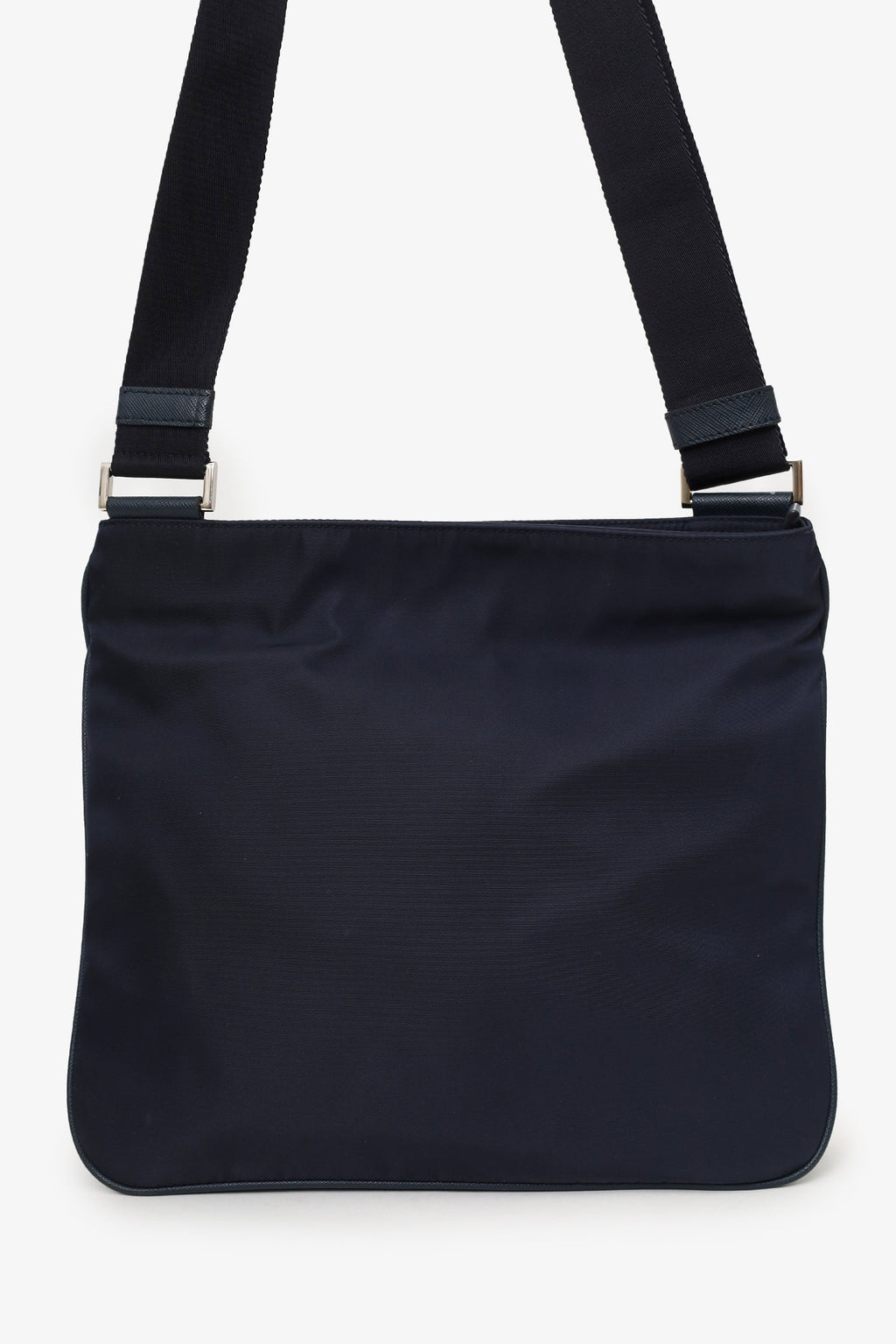 Prada Navy Nylon Messenger Bag