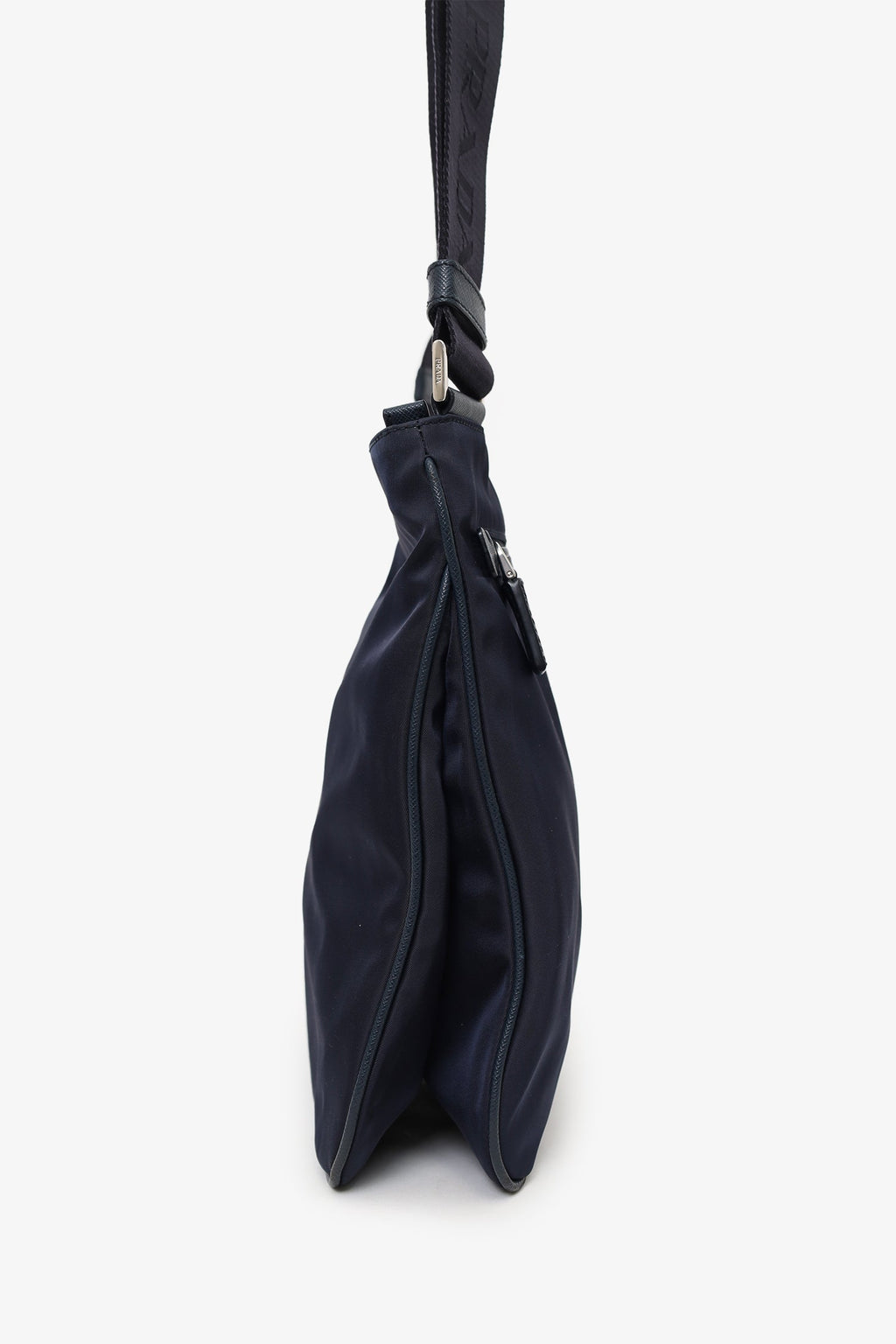 Prada Navy Nylon Messenger Bag
