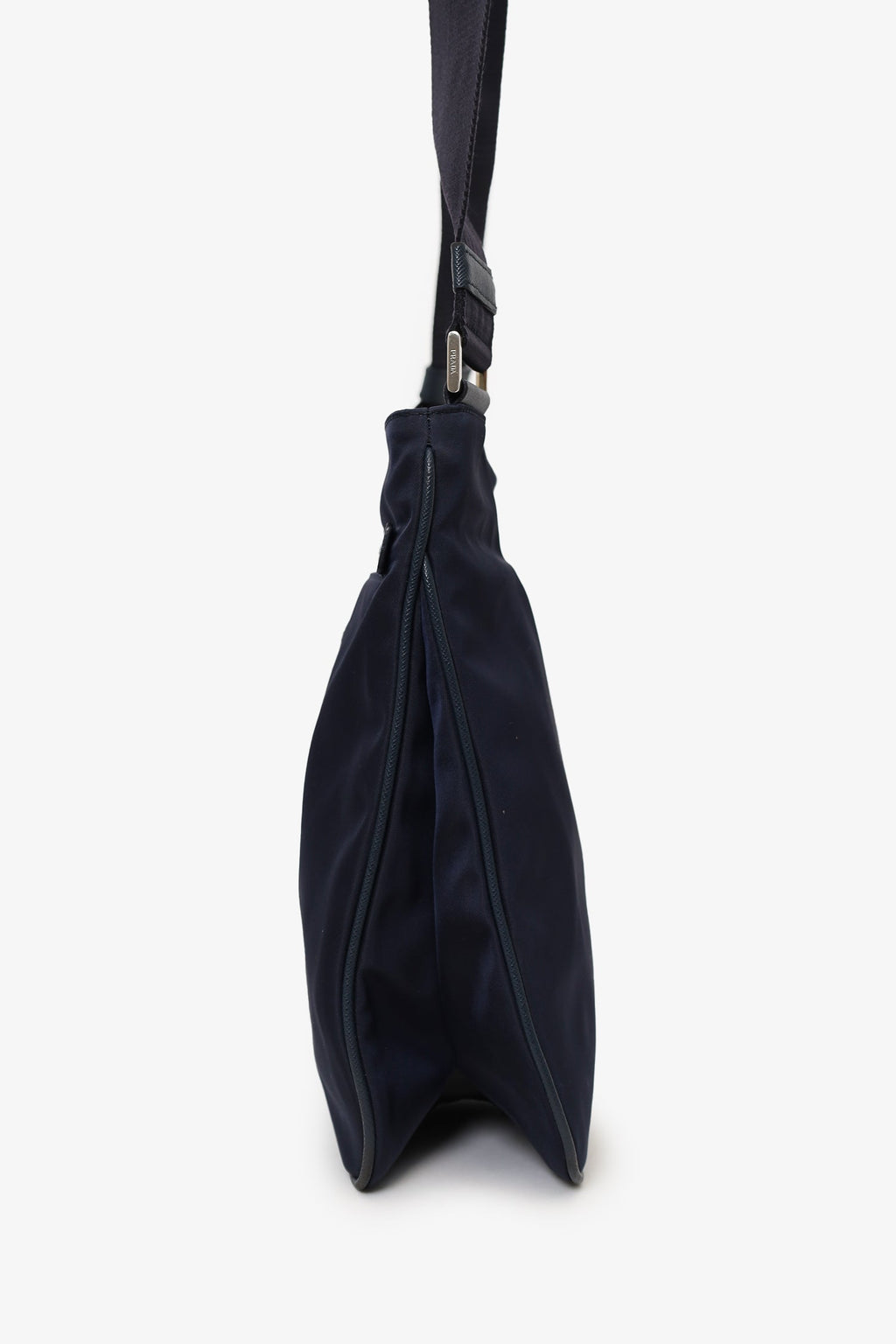 Prada Navy Nylon Messenger Bag
