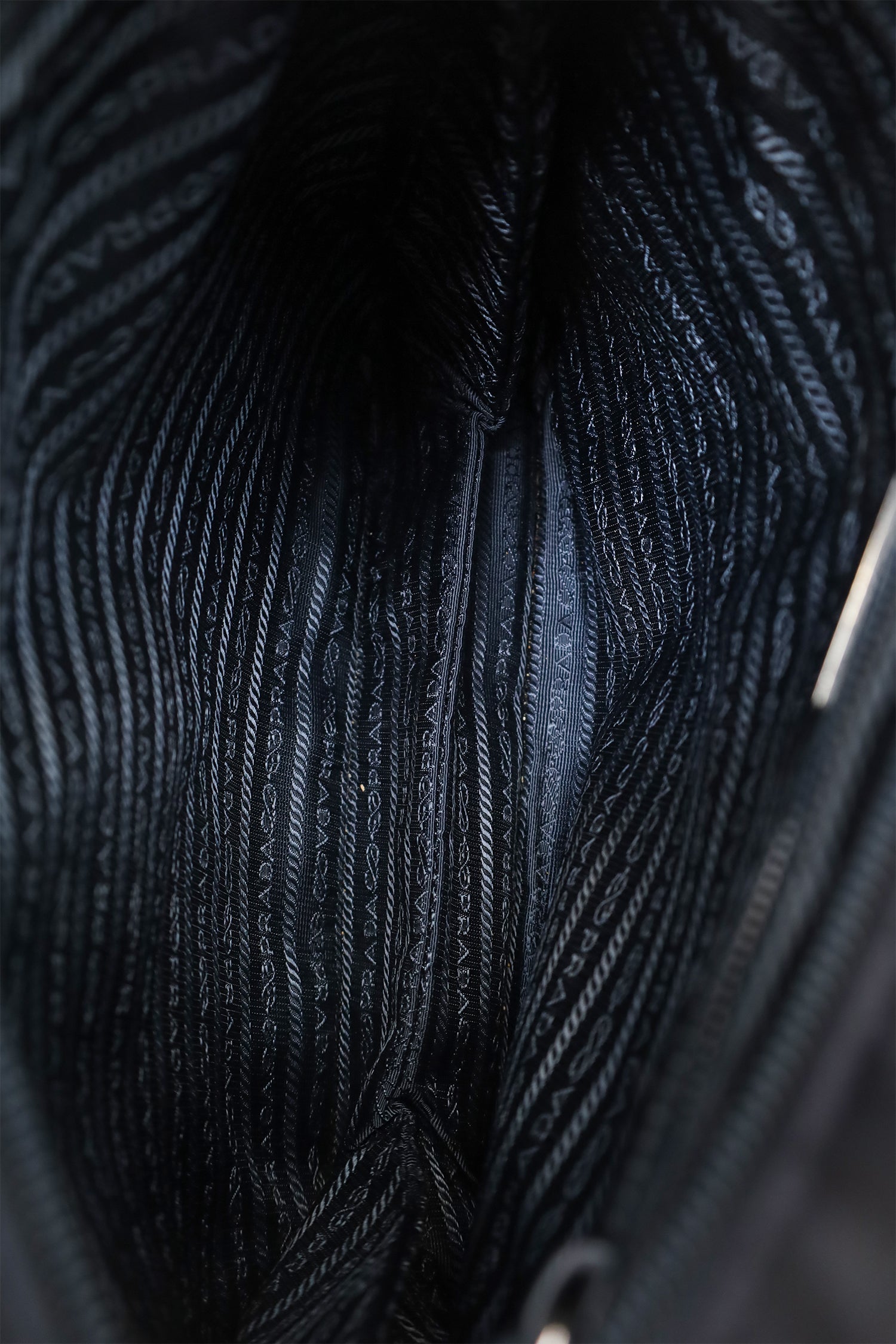Prada Navy Nylon Messenger Bag