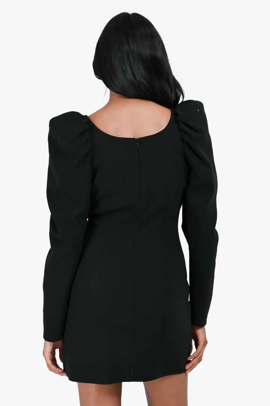 Magda Butrym Black Rosette Mini Dress Size 36