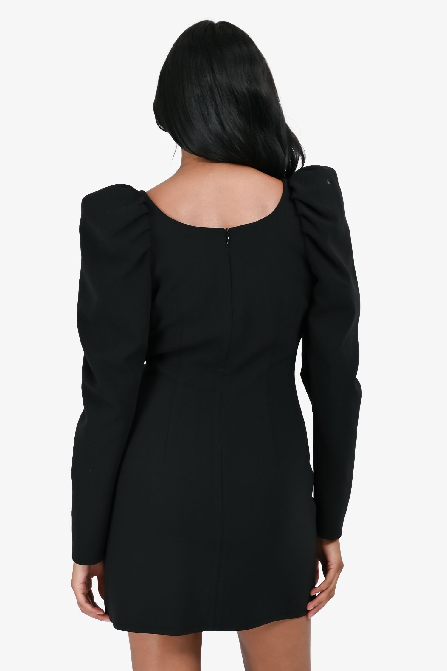 Magda Butrym Black Rosette Mini Dress Size 36