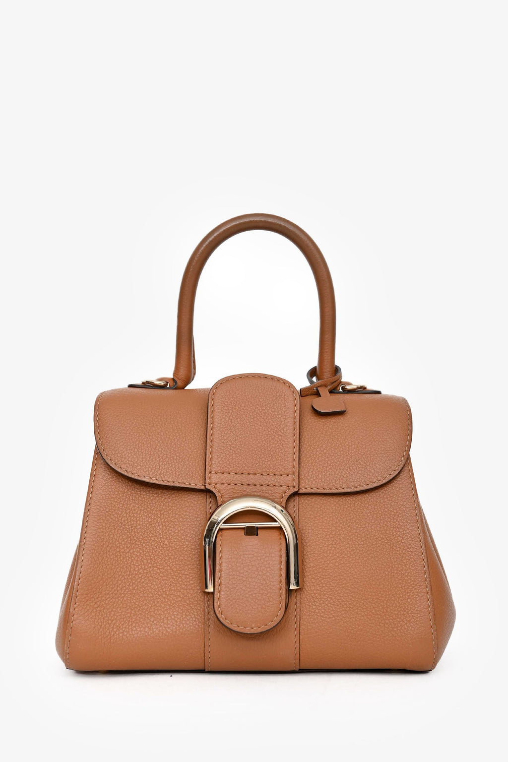 Delvaux Brown Calf Leather Brillant Mini Bag With Strap