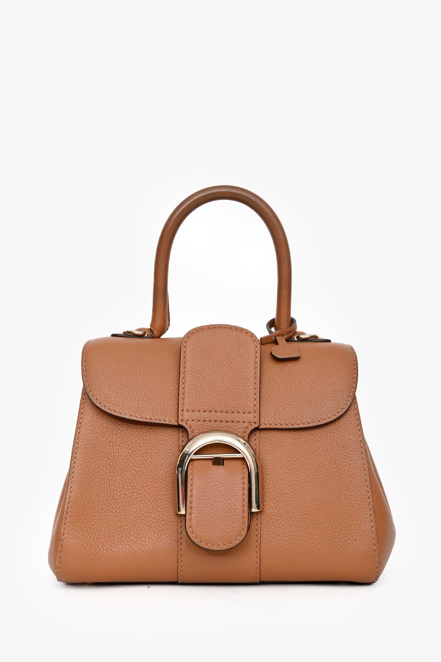 Delvaux Brown Calf Leather Brillant Mini Bag With Strap