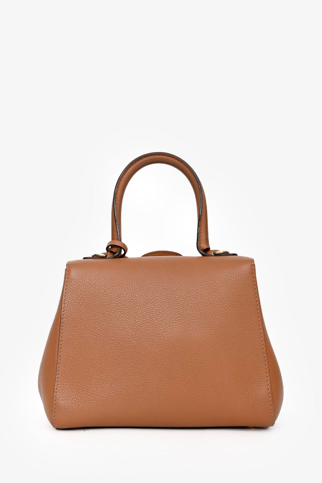 Delvaux Brown Calf Leather Brillant Mini Bag With Strap