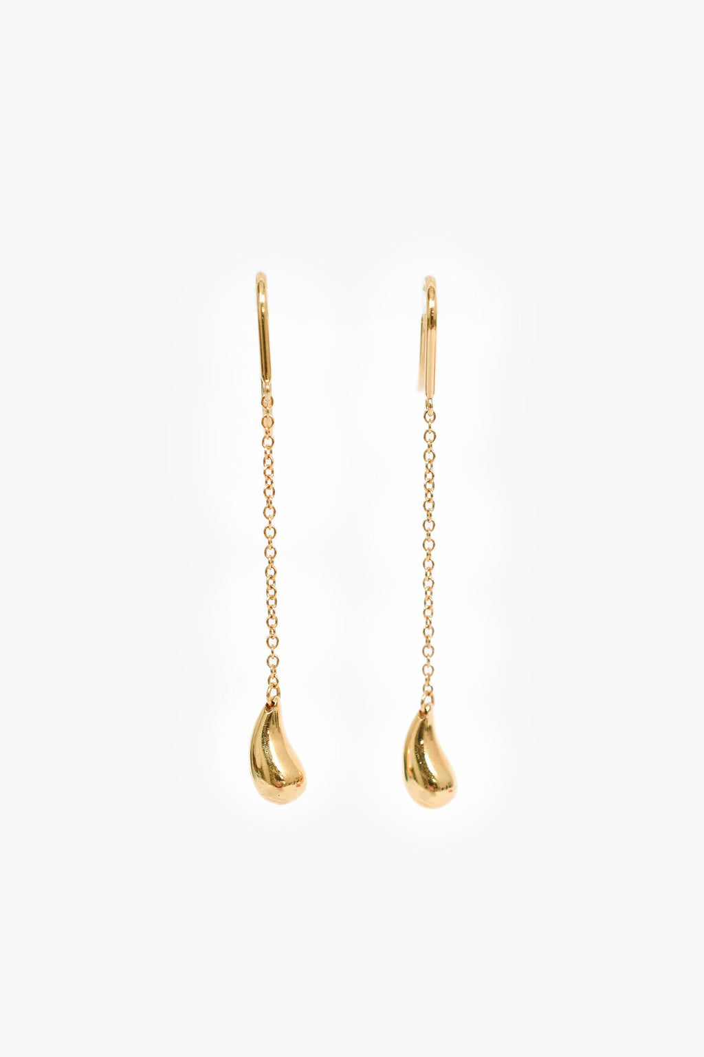 Tiffany & Co. Elsa Peretti 18K Yellow Gold Raindrop Earrings