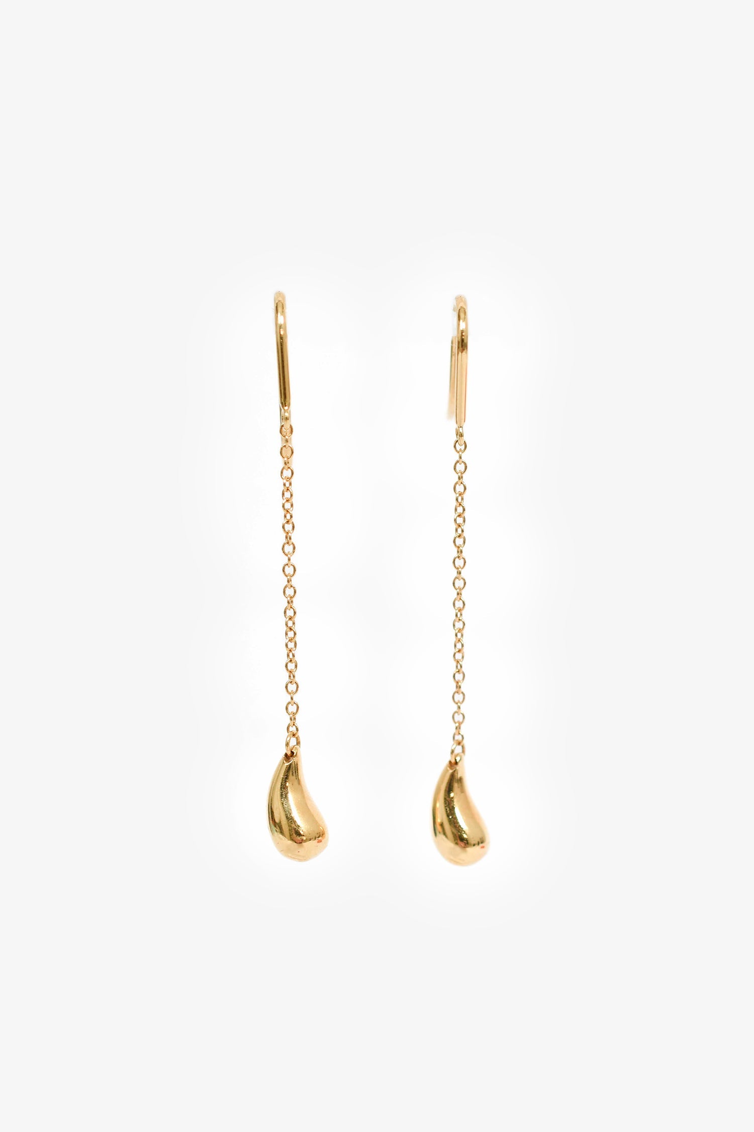 Tiffany & Co. Elsa Peretti 18K Yellow Gold Raindrop Earrings