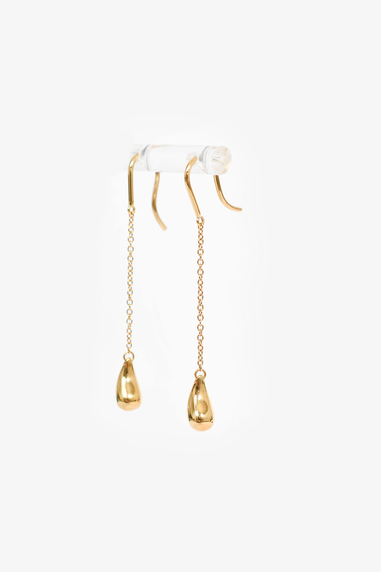 Tiffany & Co. Elsa Peretti 18K Yellow Gold Raindrop Earrings