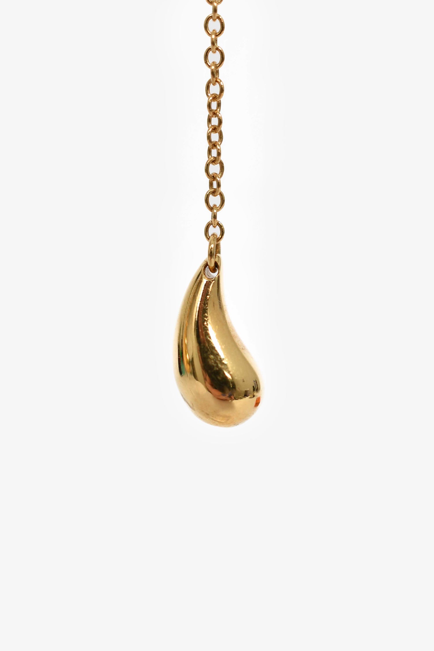 Tiffany & Co. Elsa Peretti 18K Yellow Gold Raindrop Earrings