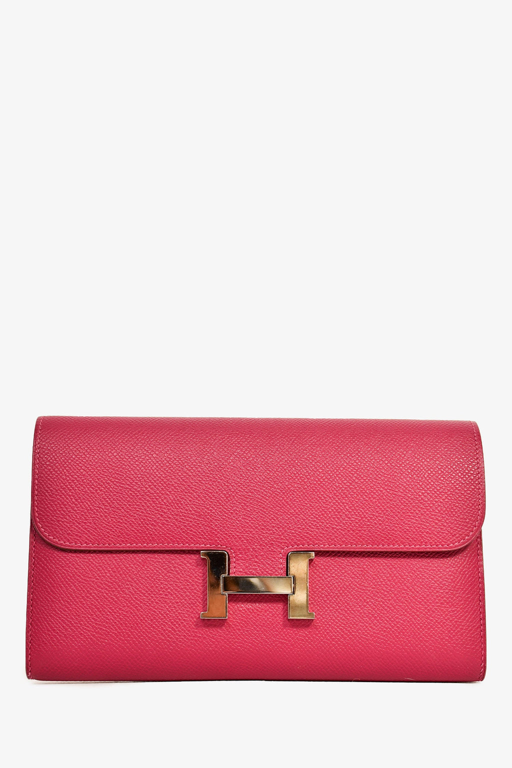Hermès 2012 Purple Epsom Leather Constance Long Wallet