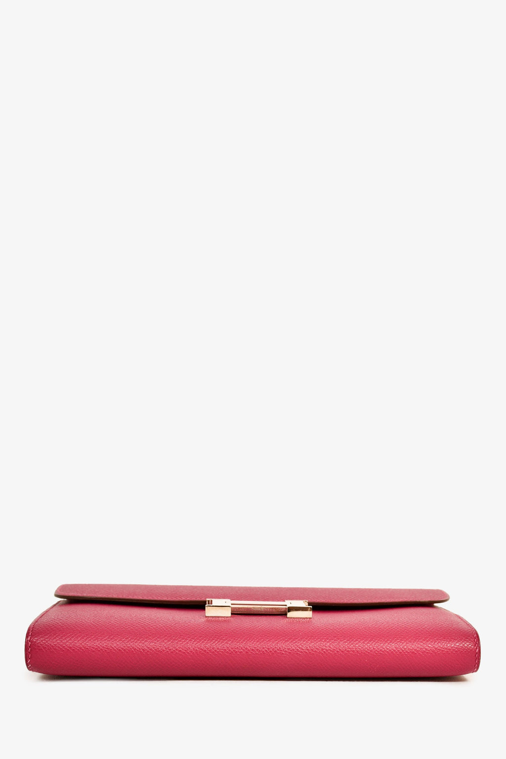 Hermès 2012 Purple Epsom Leather Constance Long Wallet
