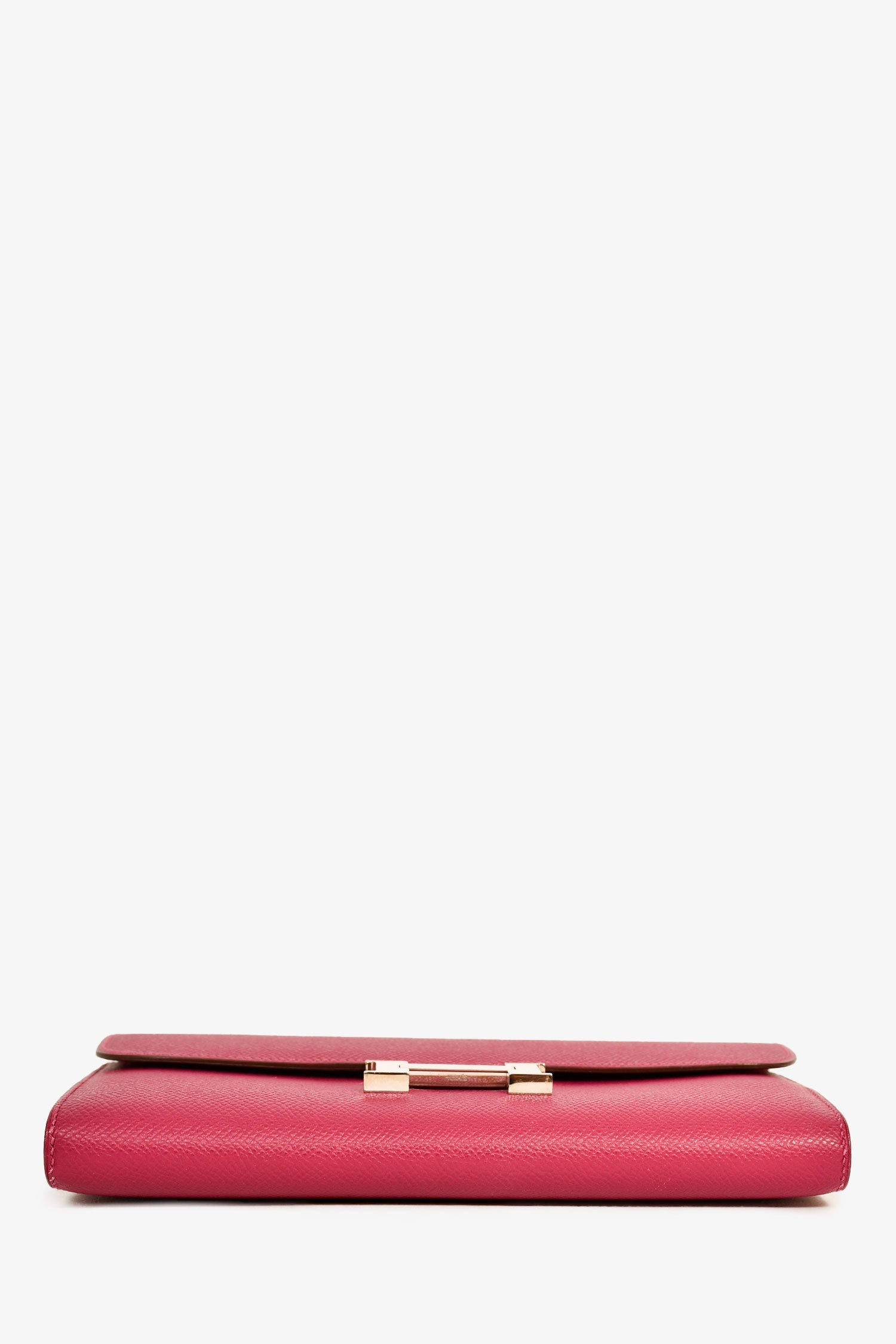 Hermès 2012 Purple Epsom Leather Constance Long Wallet