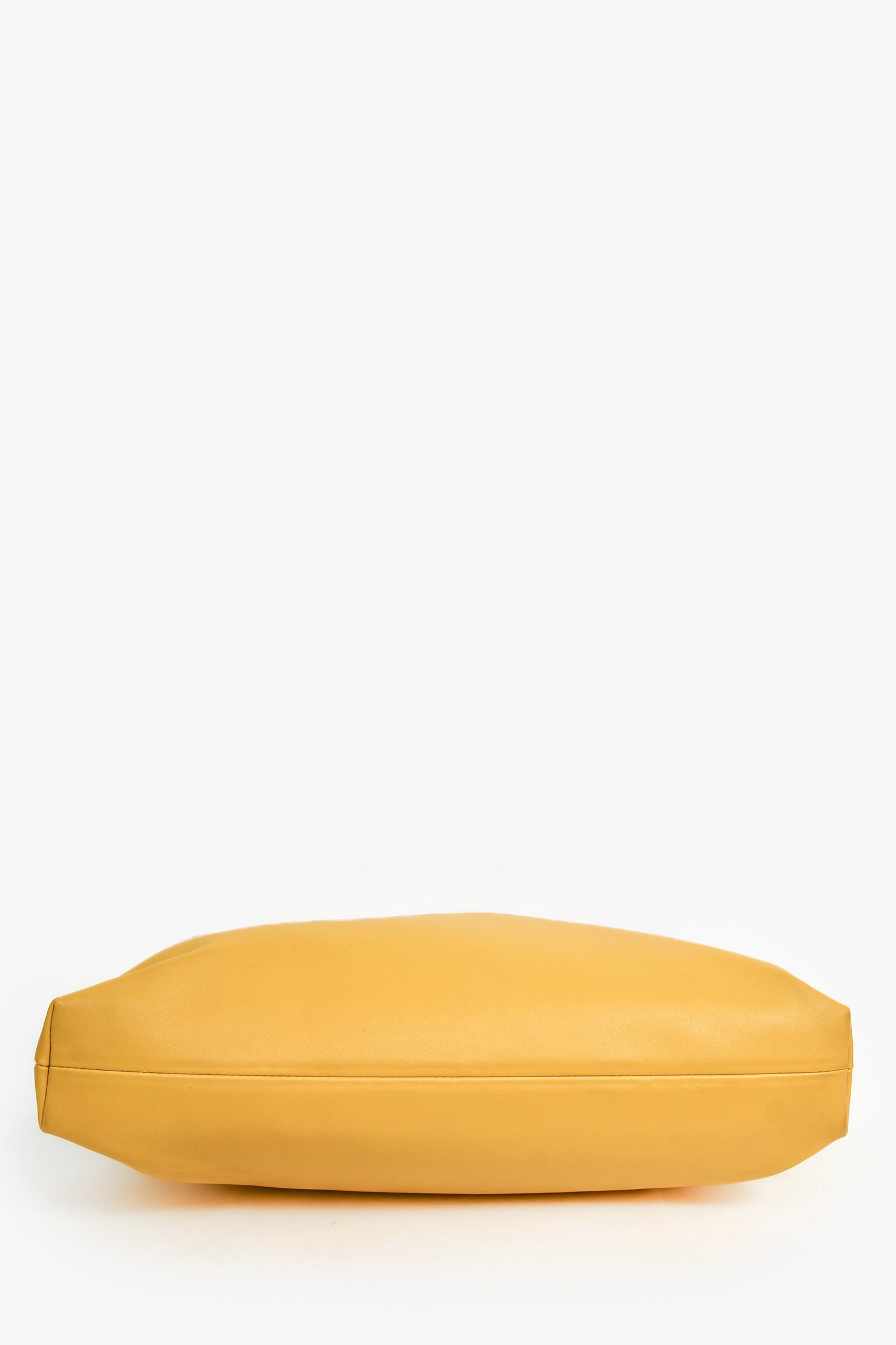 Miu Miu Dark Yellow Soft Leather Chain Link Shoulder Bag