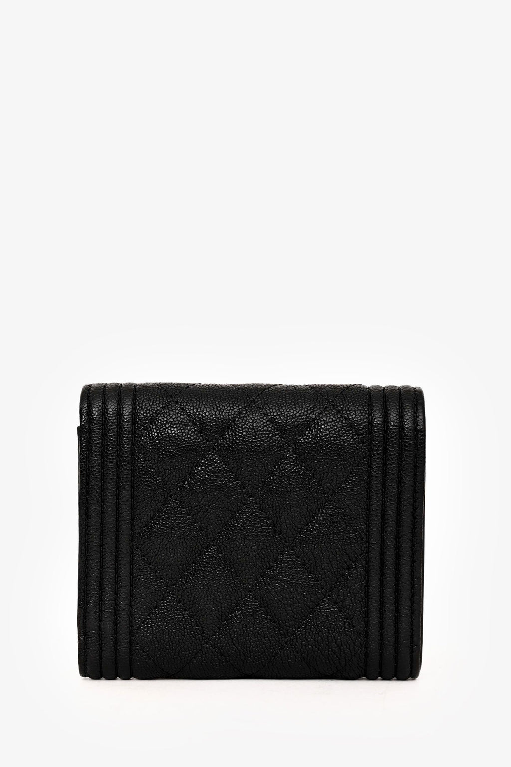 Pre-Loved Chanel™ 2018/19 Black Caviar Small Flap Wallet