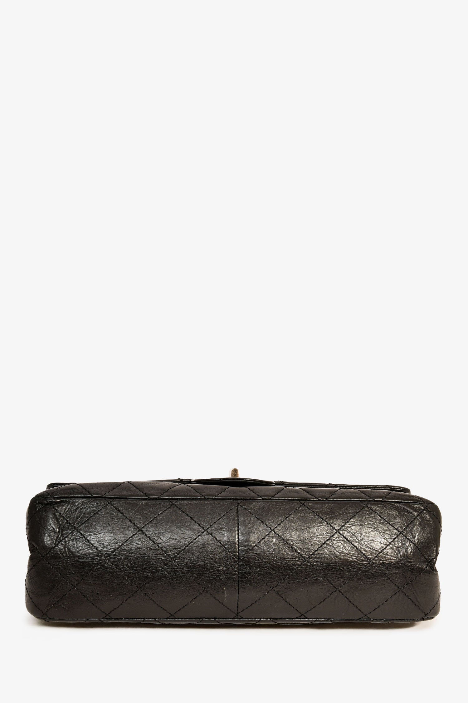 Pre-Loved Chanel™ 2009-10 Black Calfskin Leather Large Reissue 227
