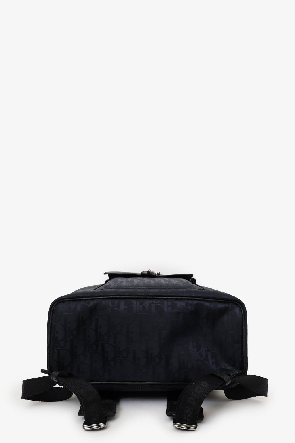Christian Dior 2022 Navy/Black Leather/Nylon Motion Oblique Backpack