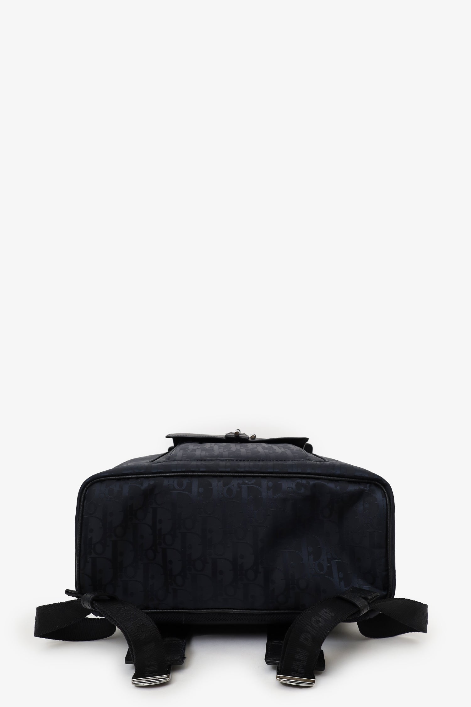 Christian Dior 2022 Navy/Black Leather/Nylon Motion Oblique Backpack