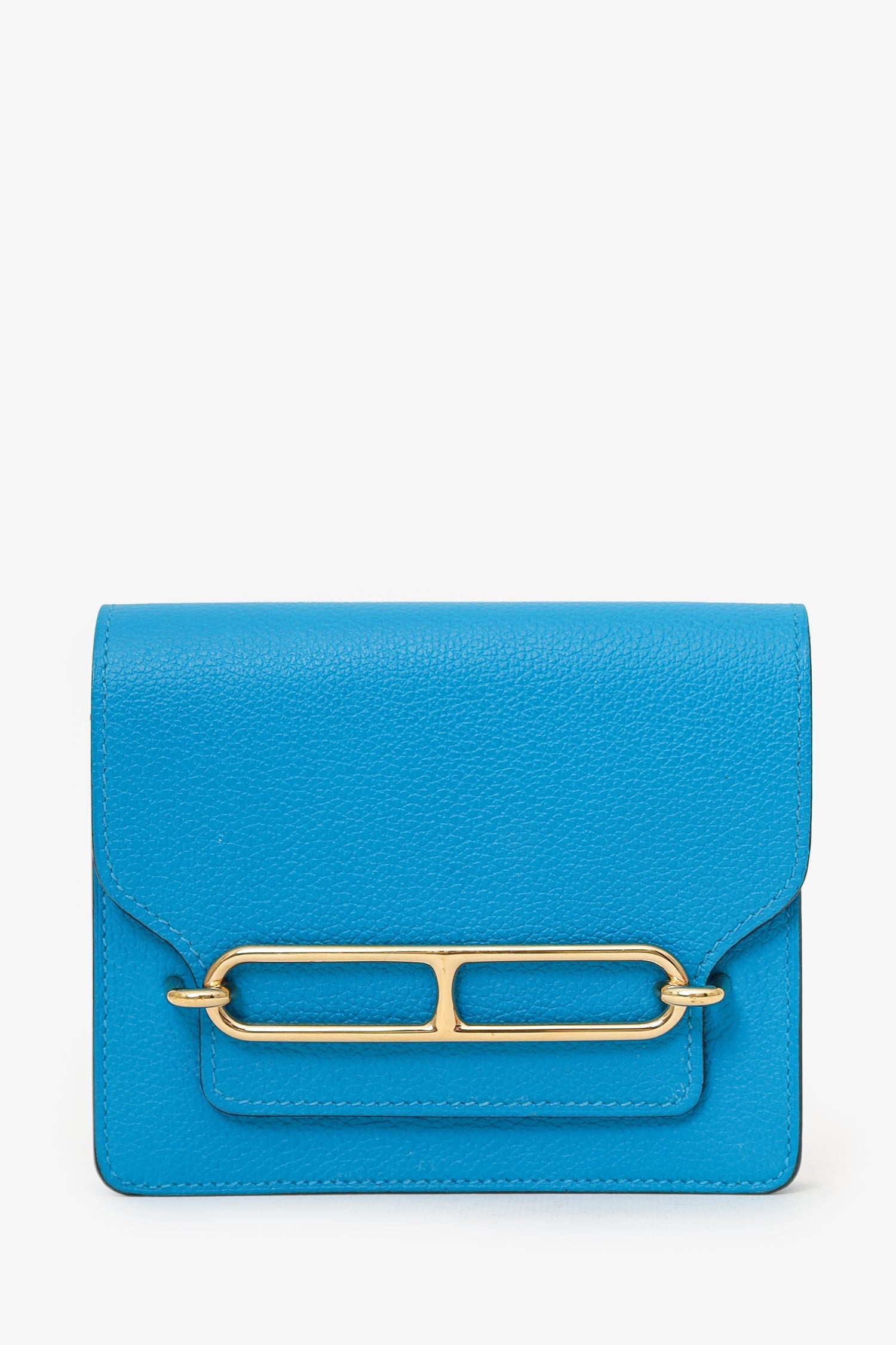 Hermès 2021 Blue Frida Evercolor Roulis Slim With Pouch