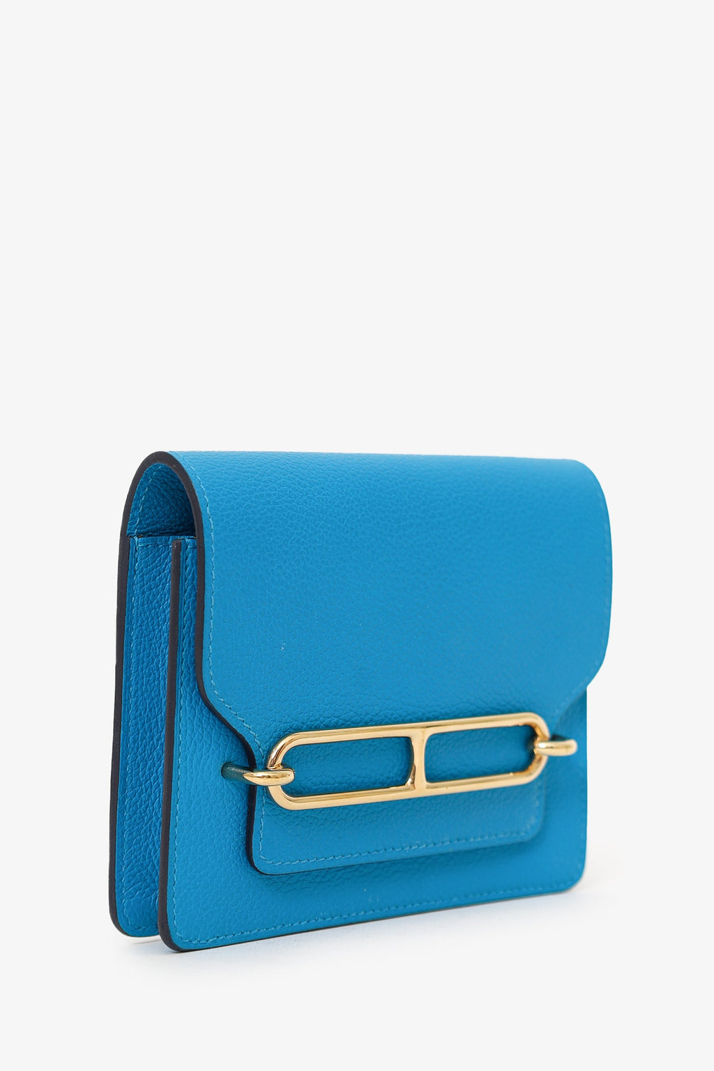 Hermès 2021 Blue Frida Evercolor Roulis Slim With Pouch